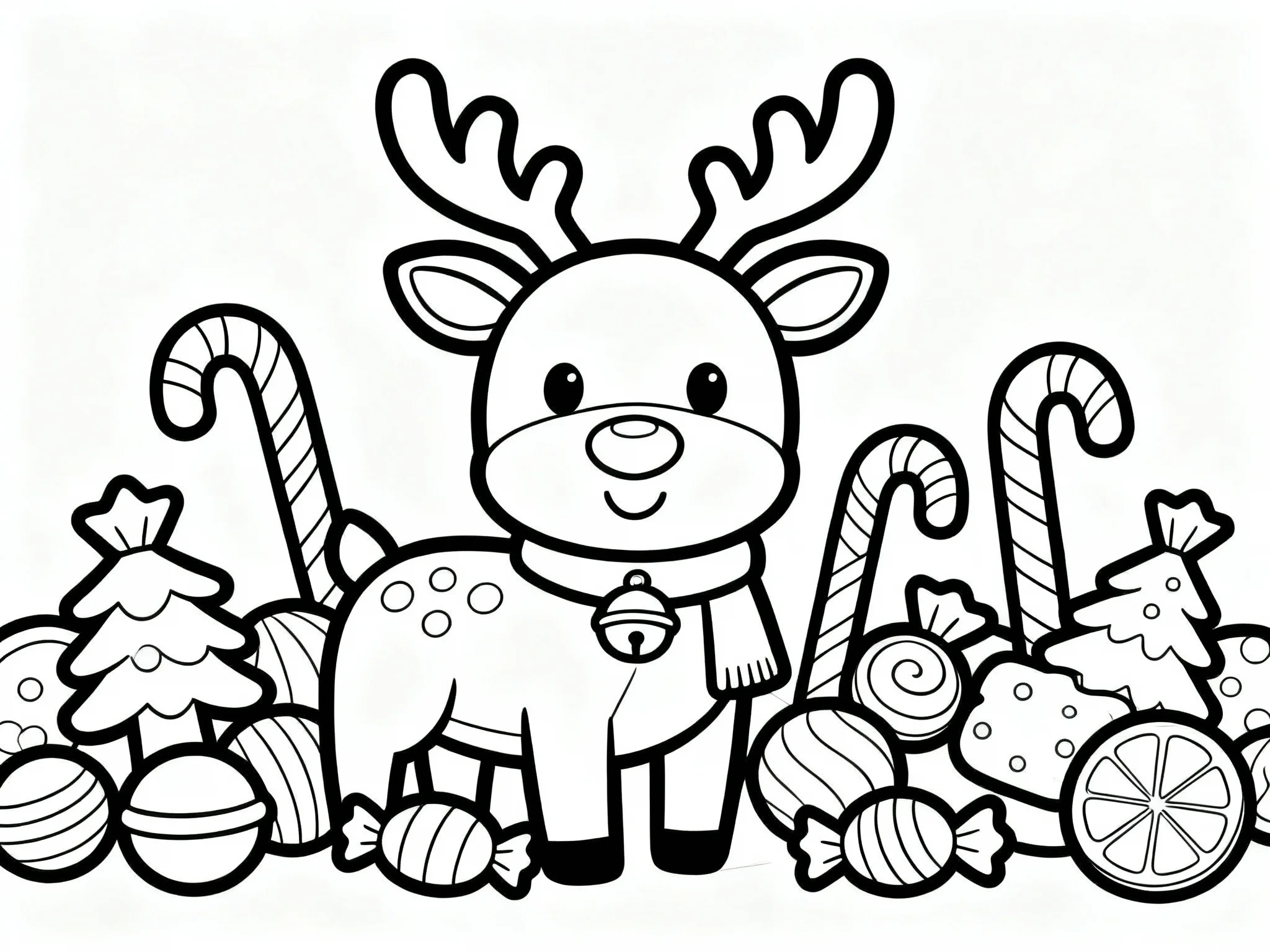 Reindeer with Candy