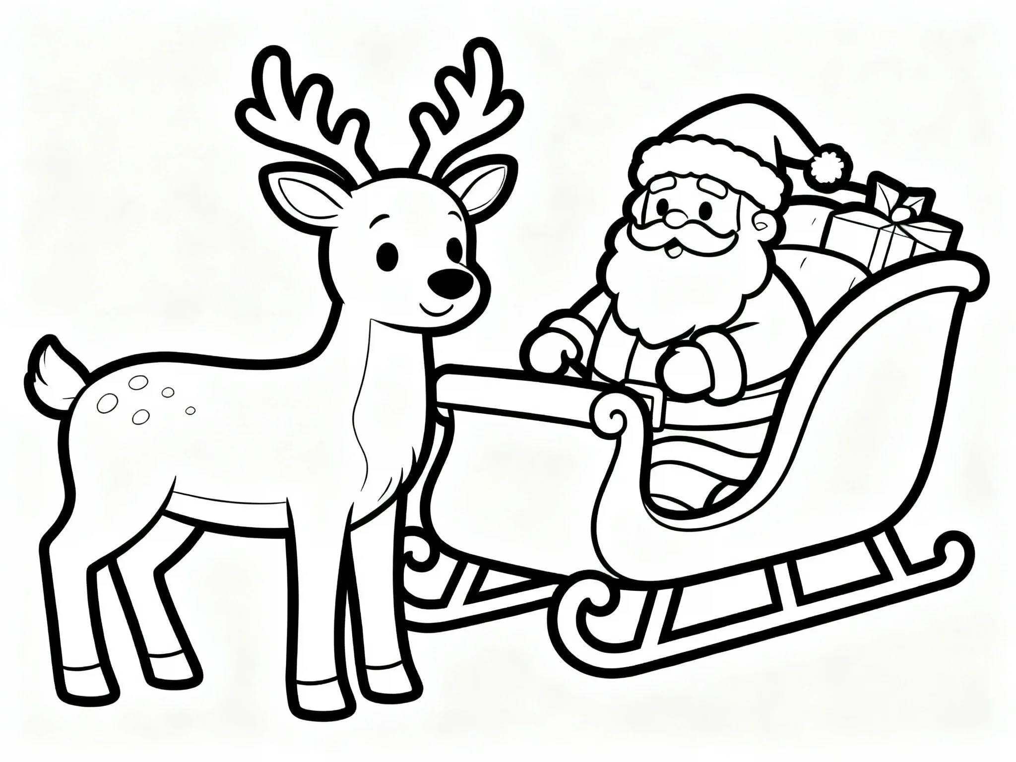 Reindeer in Sleigh
