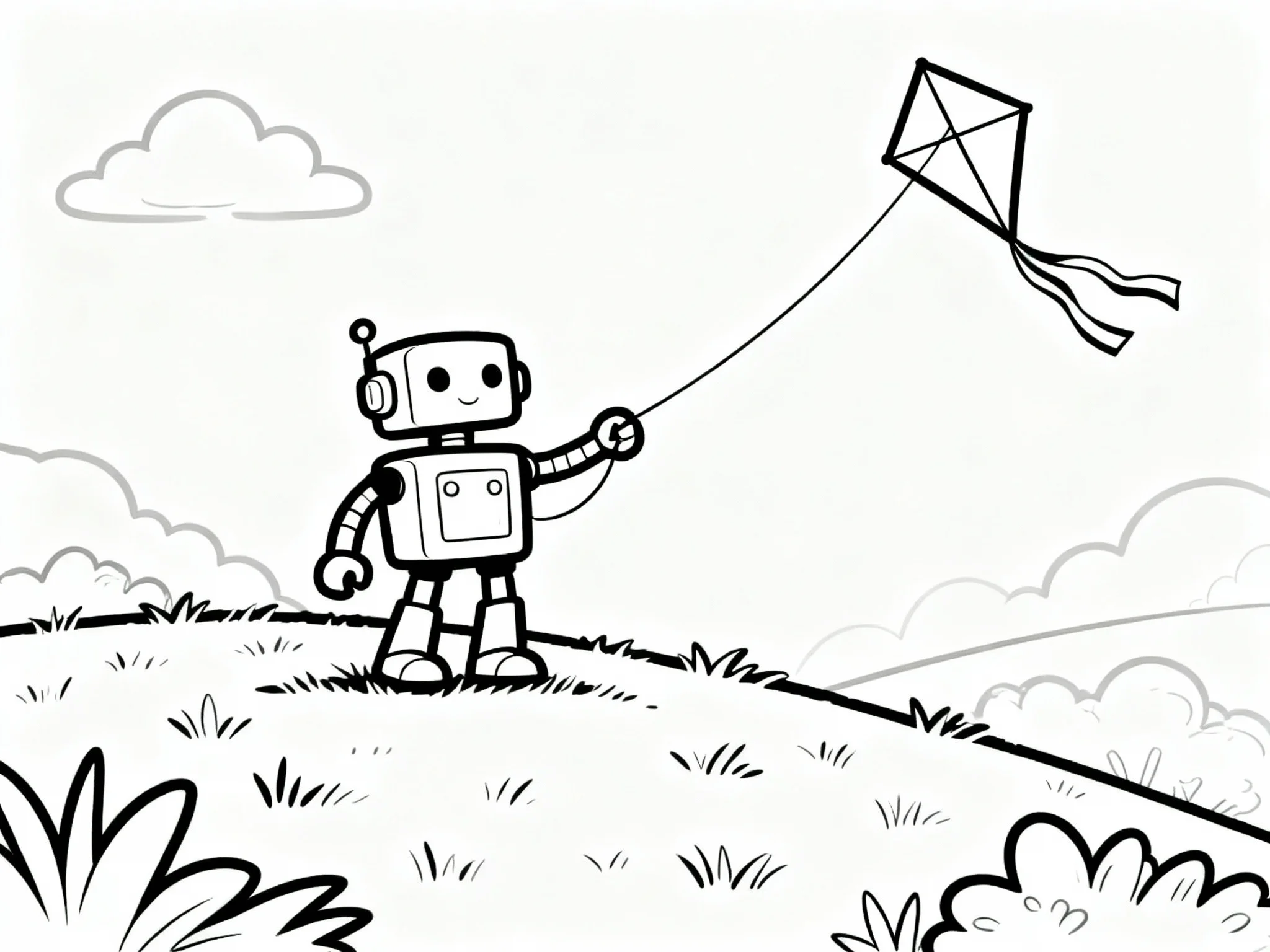 Robot Flying a Kite
