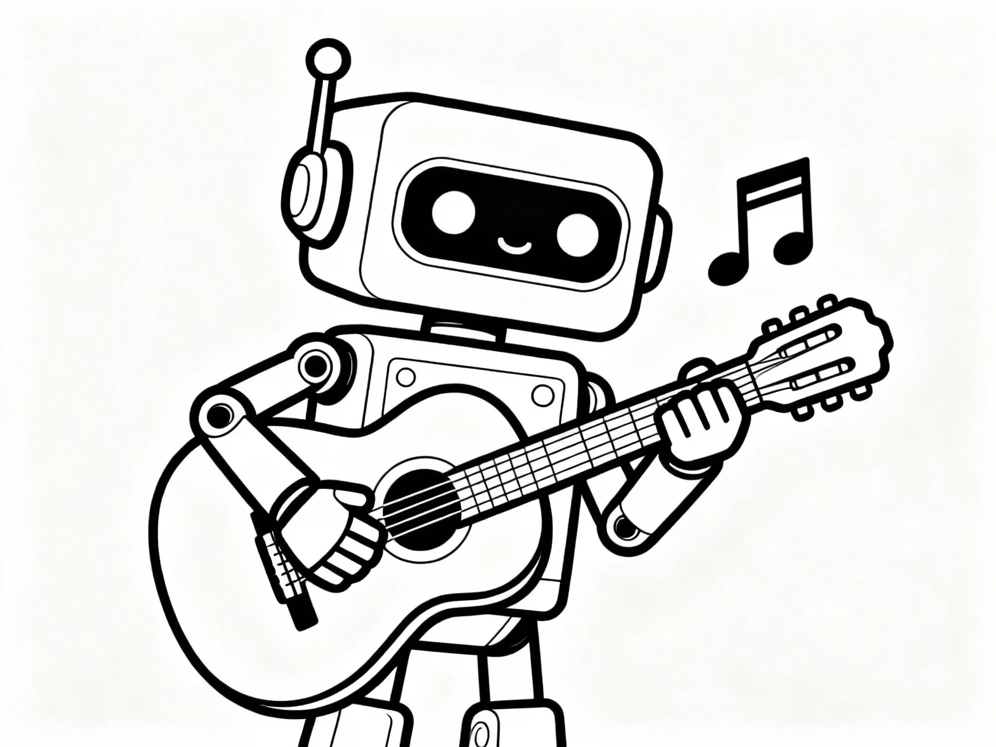 Robot Playing Guitar
