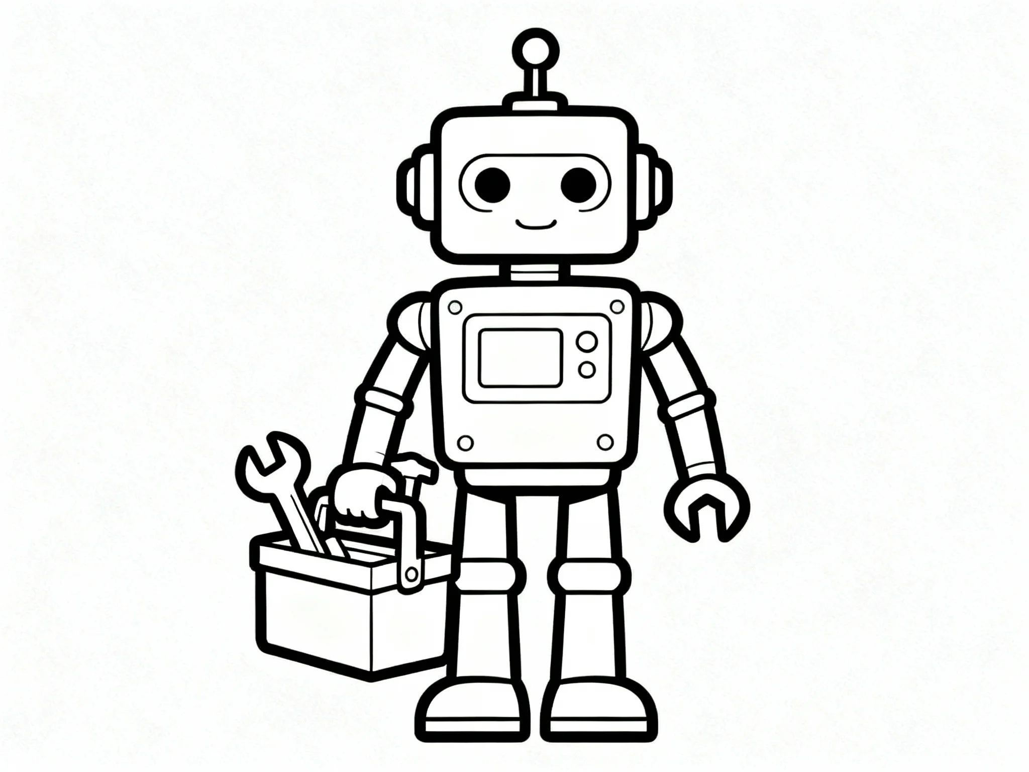 Robot with Toolbox