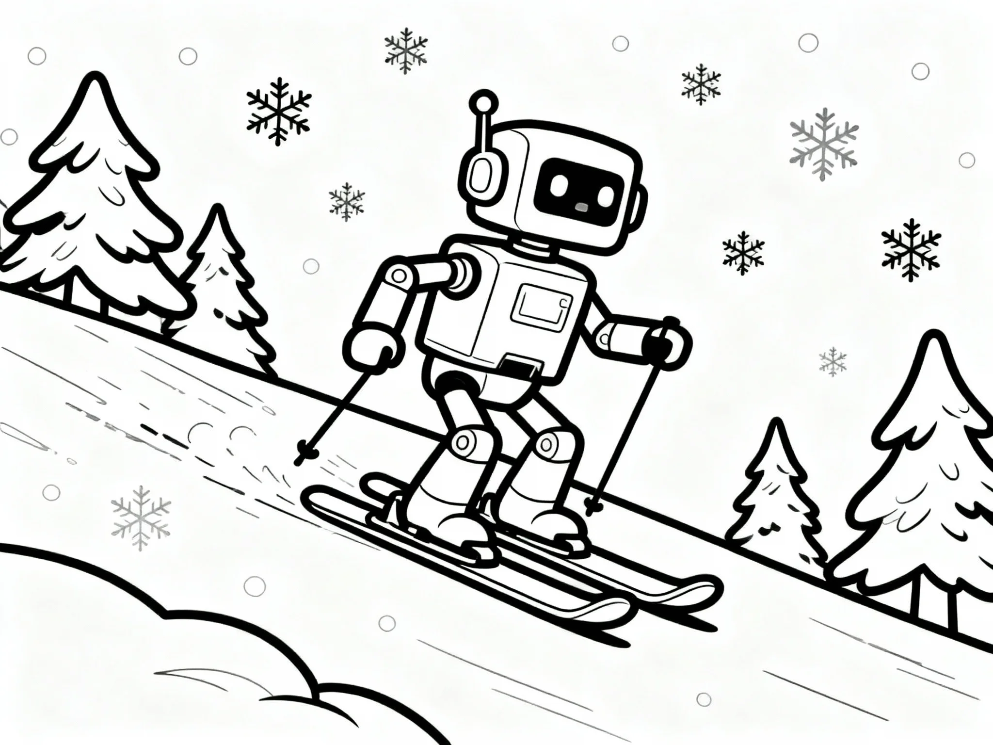Robot Skiing
