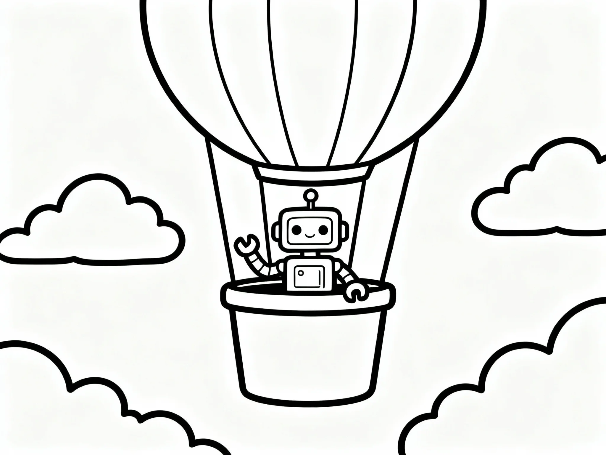 Robot in a Hot Air Balloon