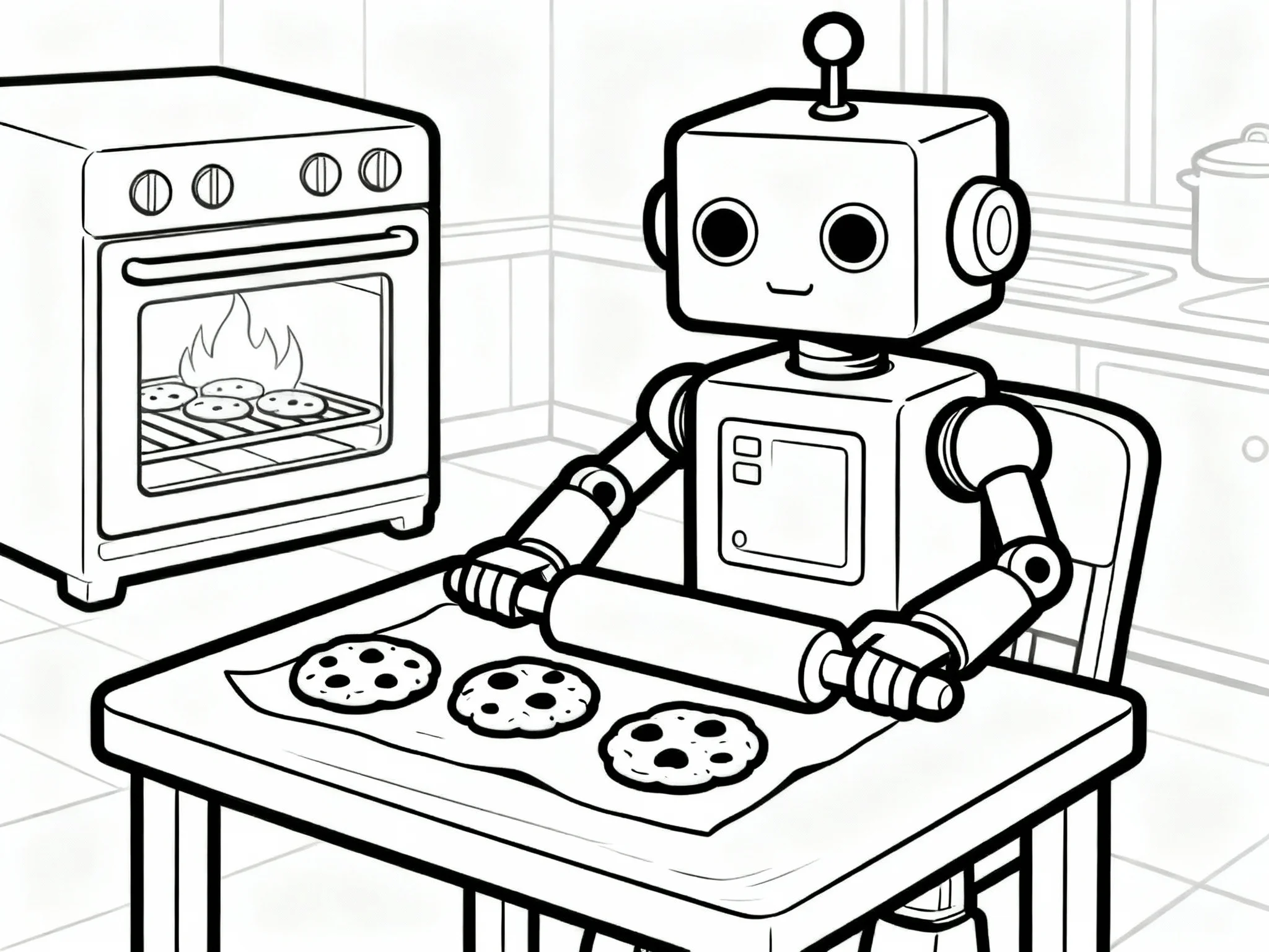 Robot Baking Cookies