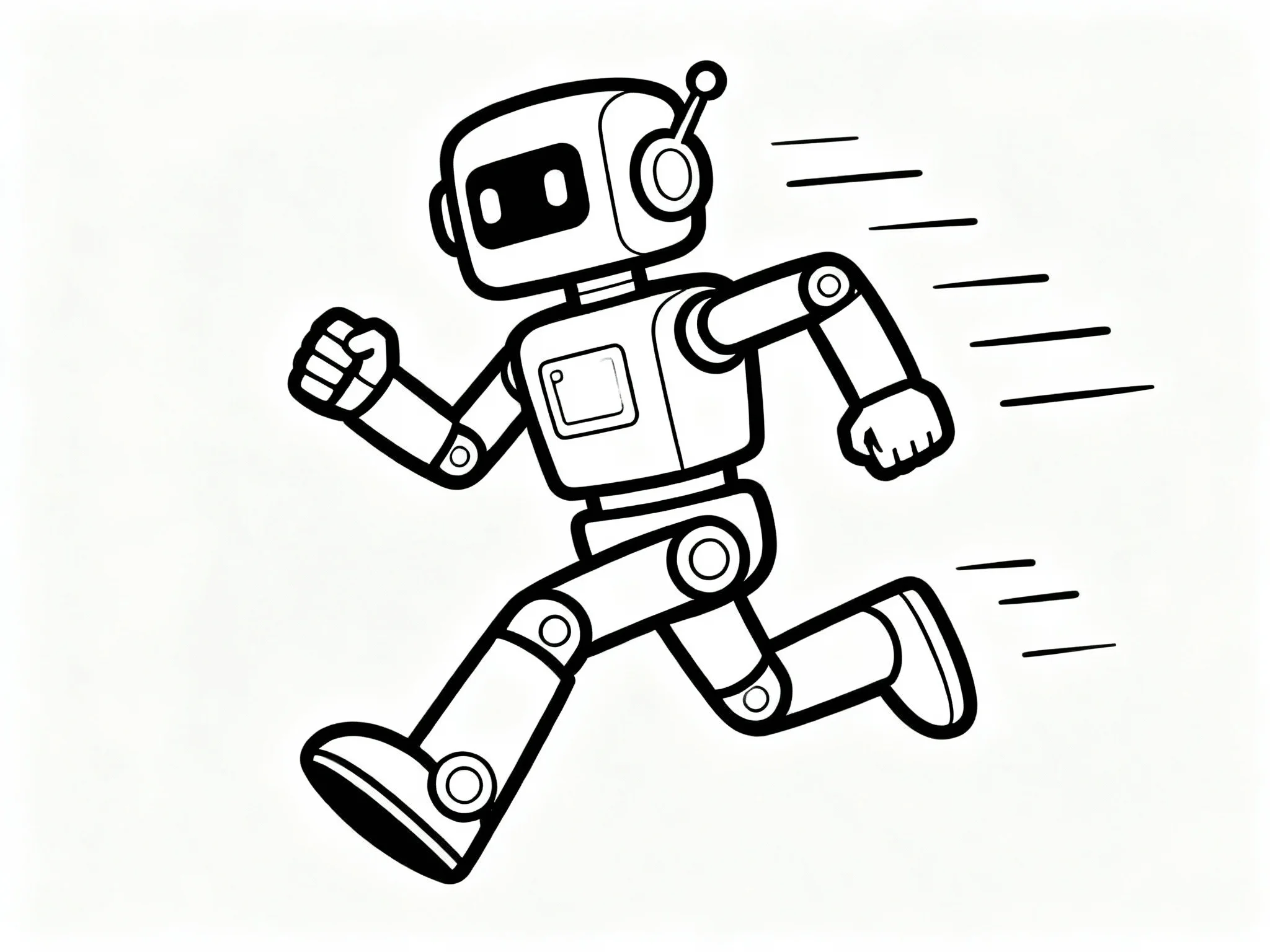 Robot Running
