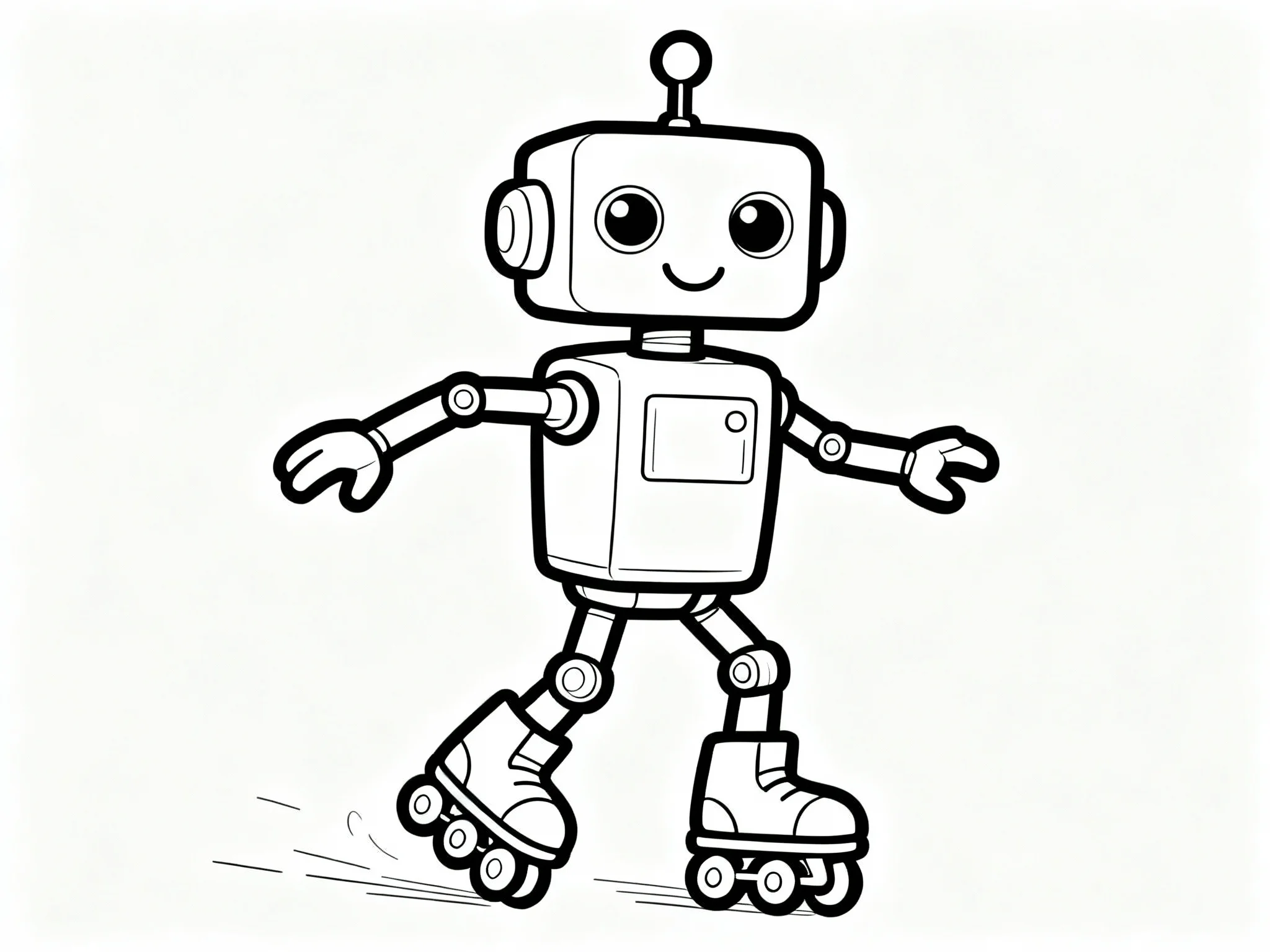 Robot Roller Skating