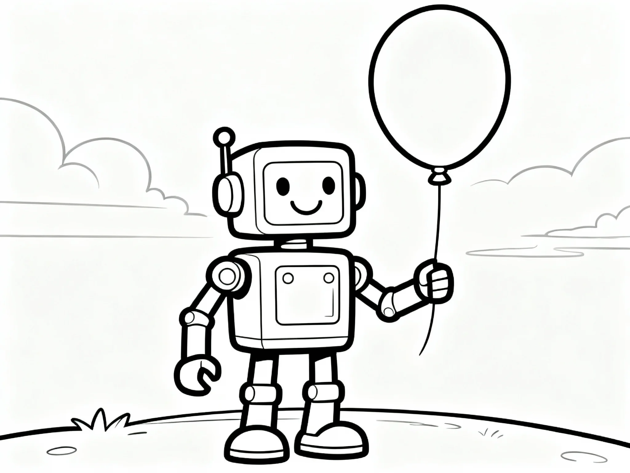 Robot with Balloon