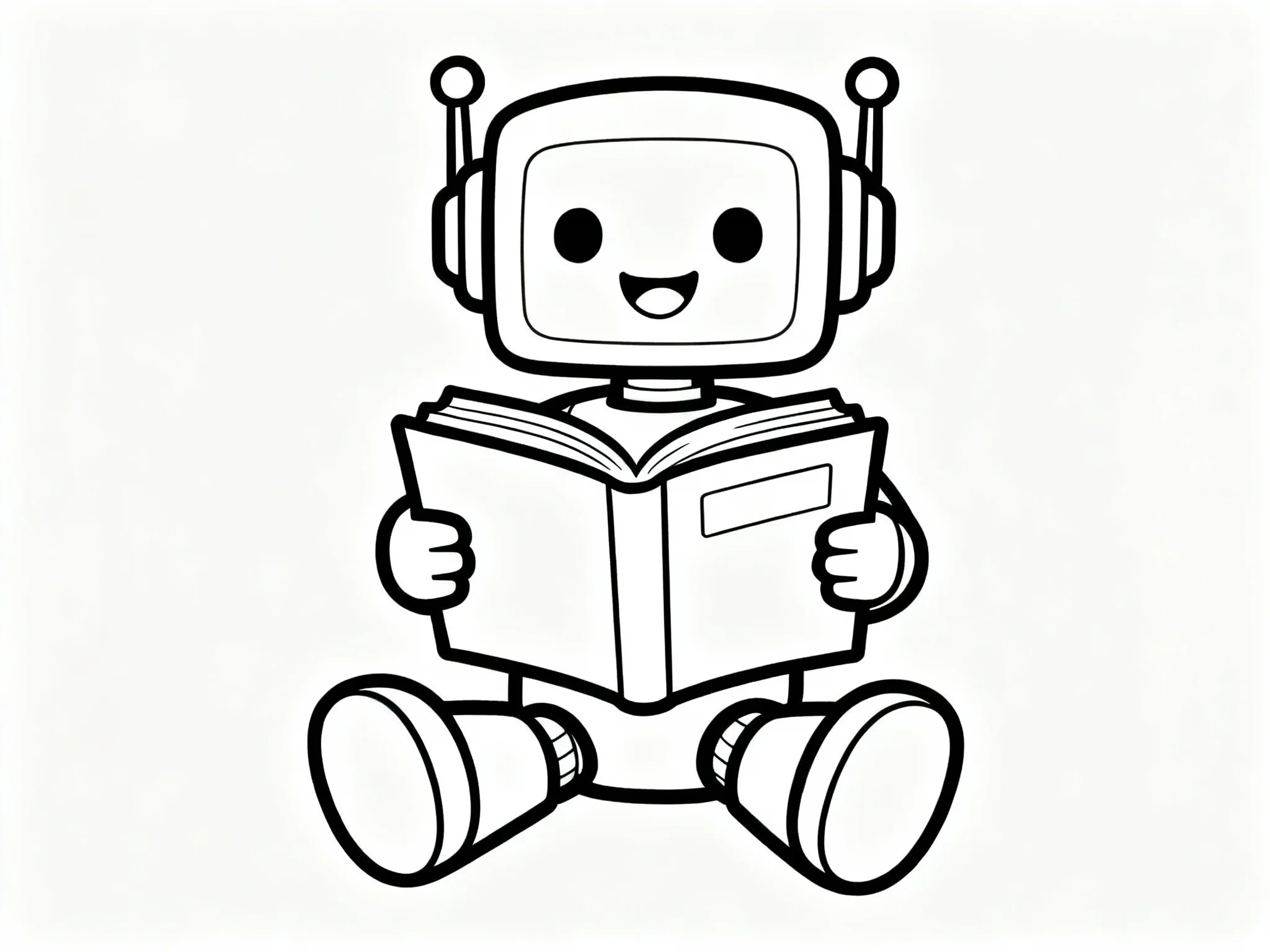 Robot Reading a Book