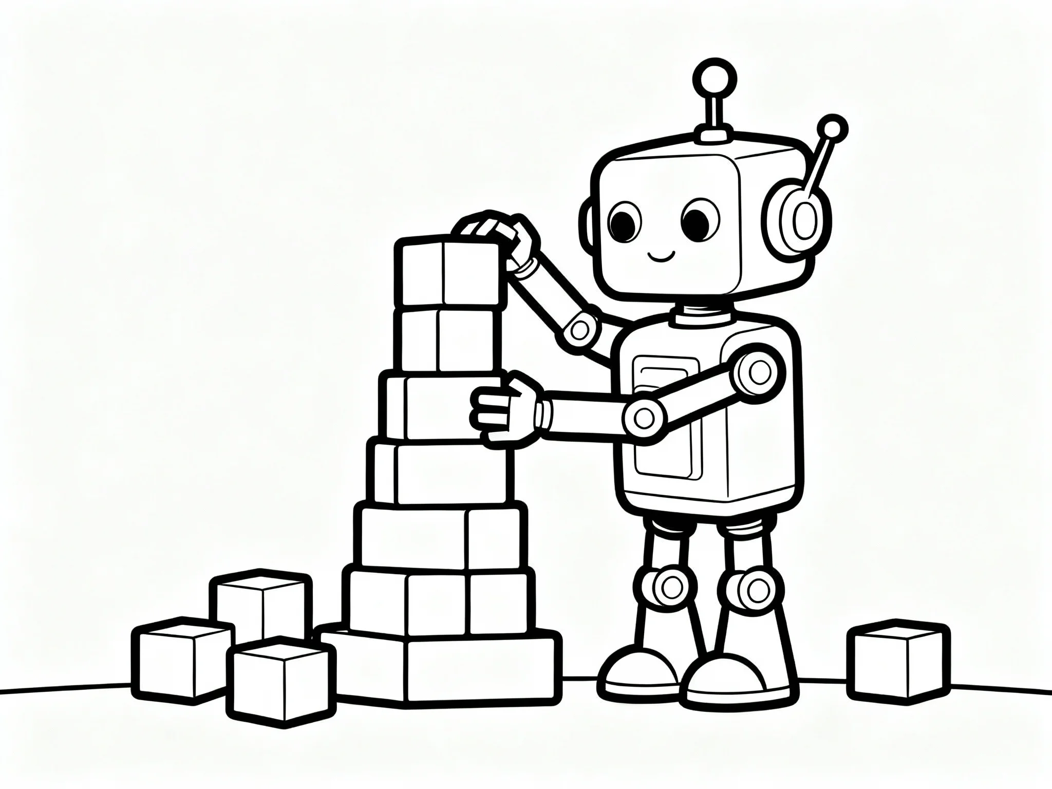 Robot Building with Blocks