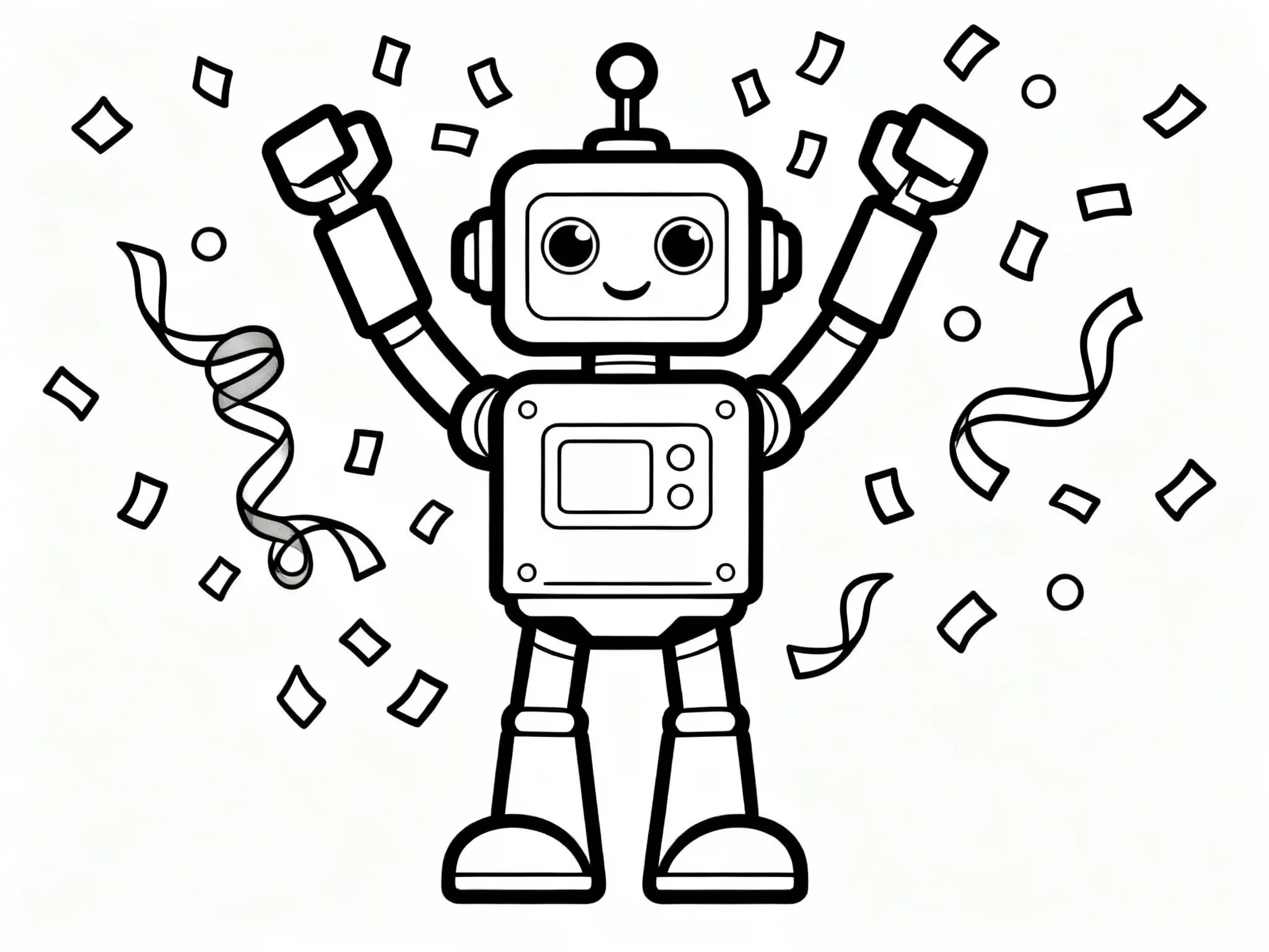 Robot Celebrating
