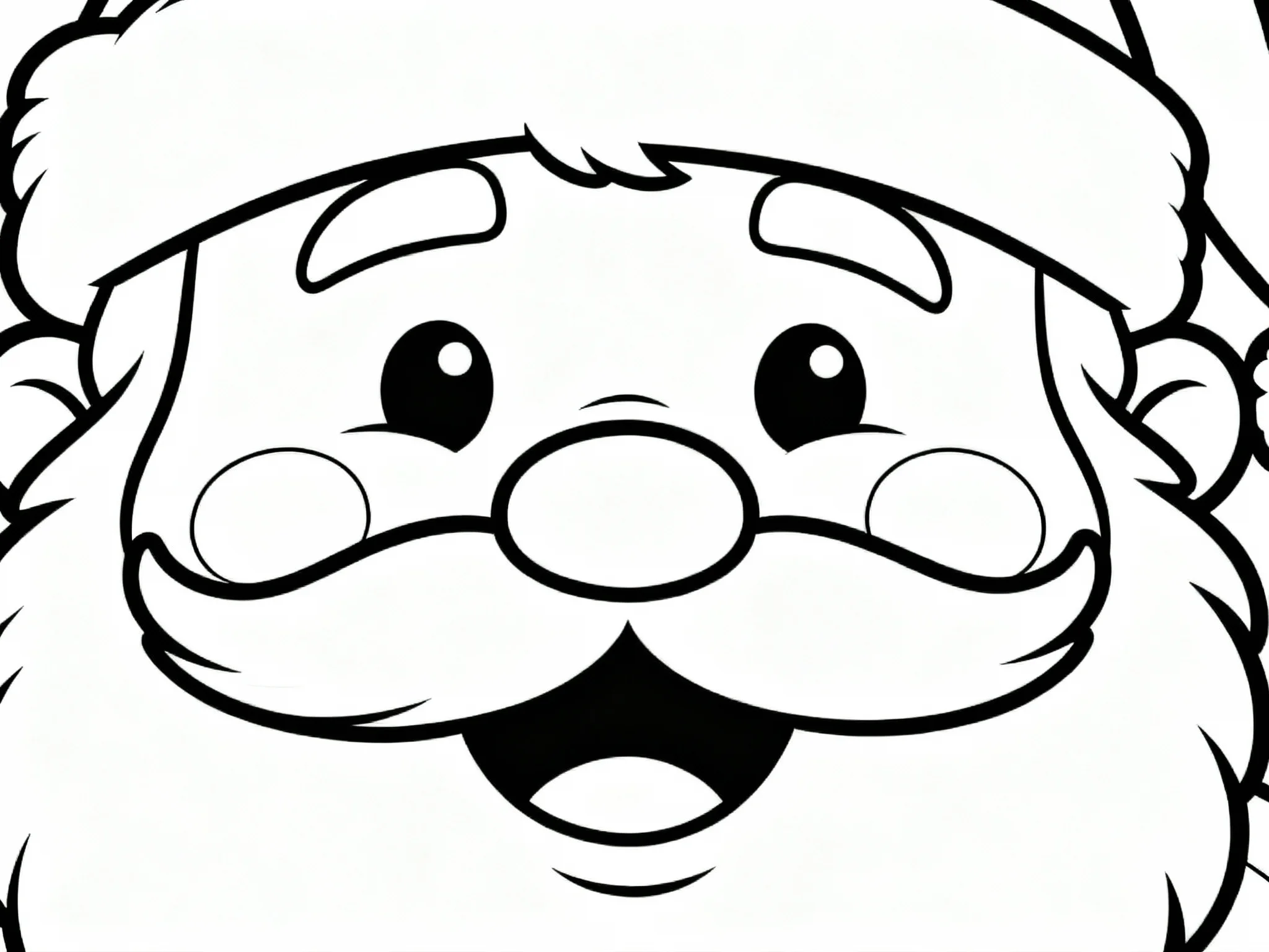 Santa's Smiling Face