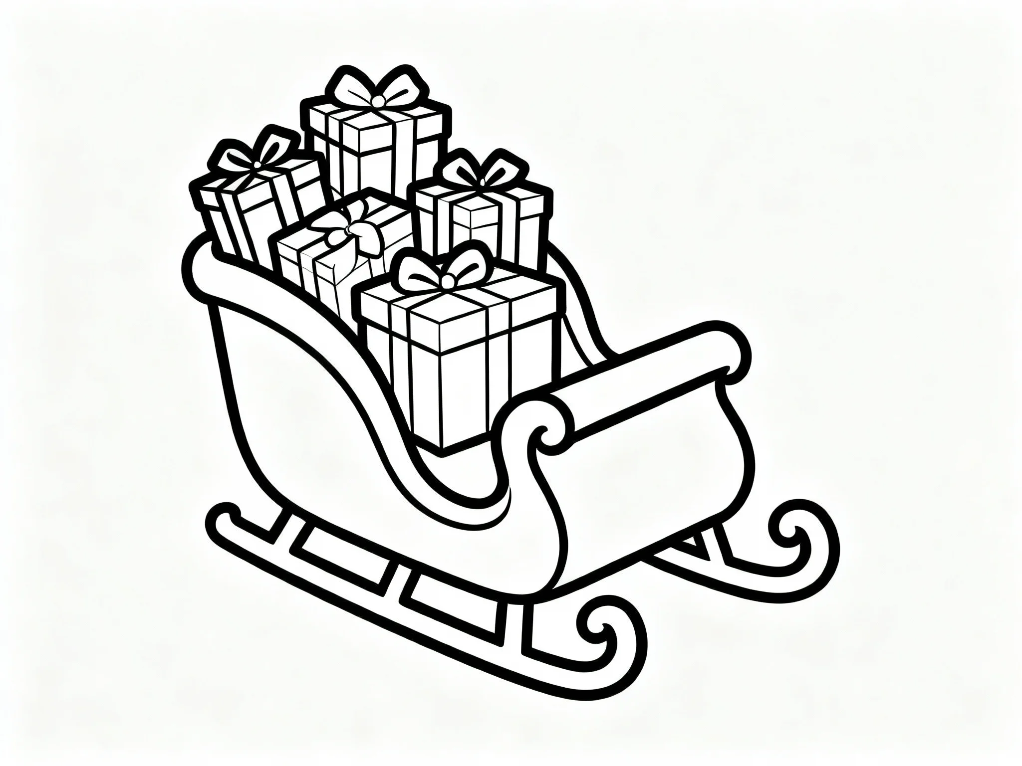 Santa's Sleigh from Above