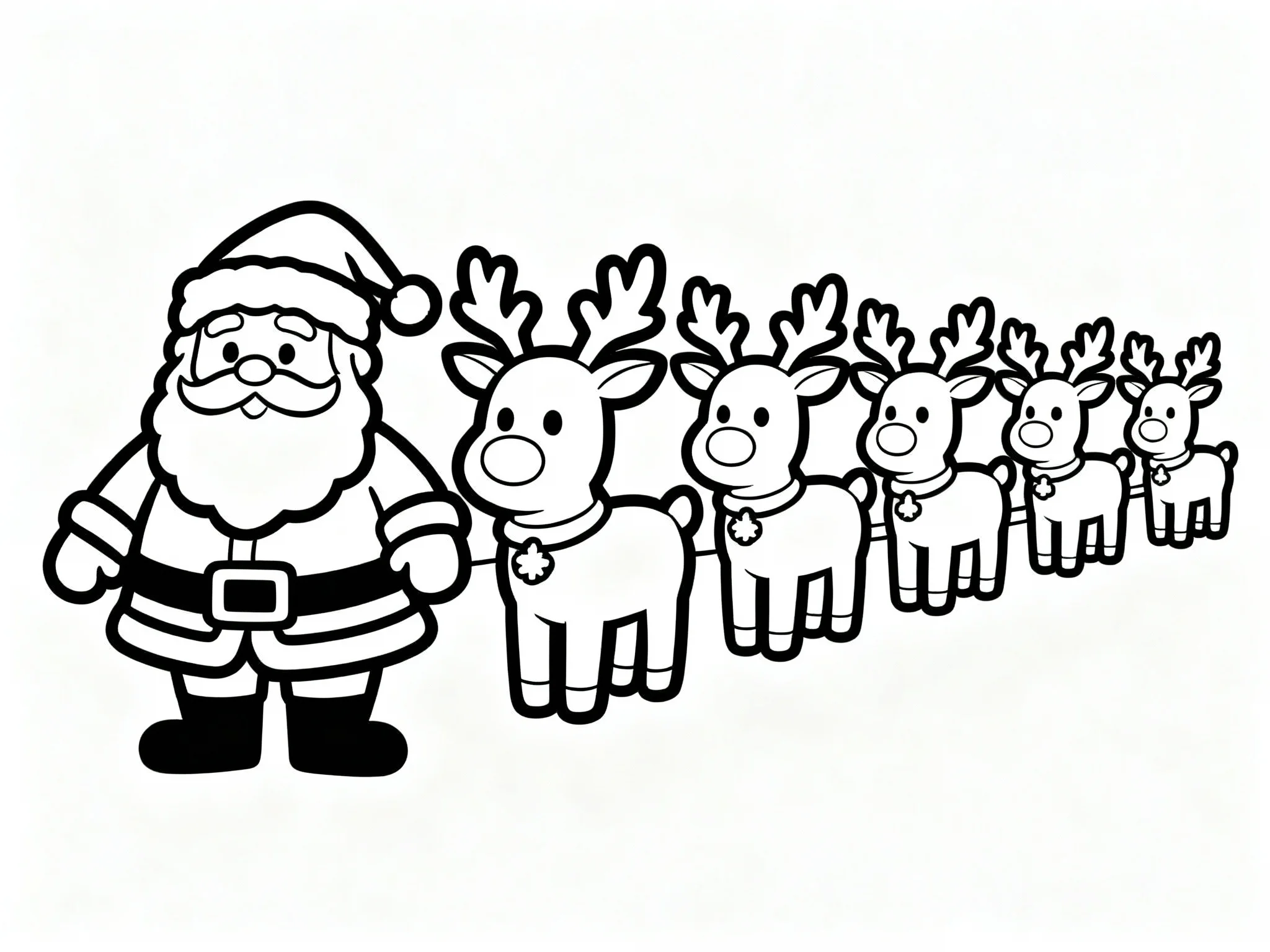 Santa and Reindeer Team