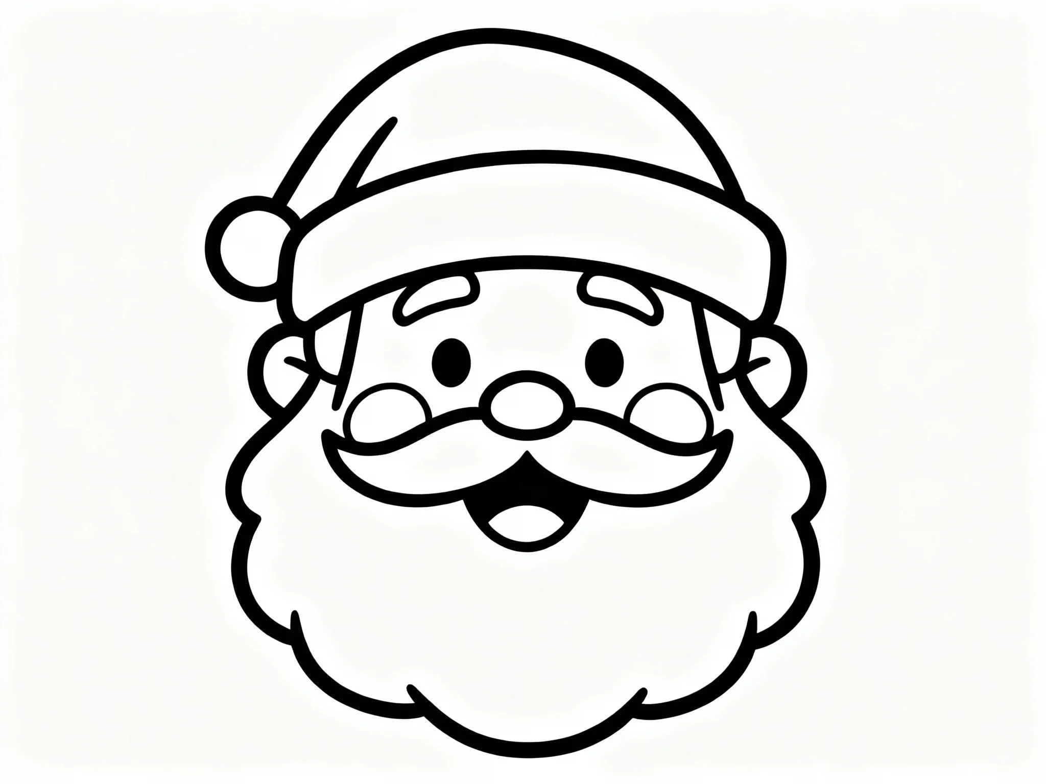 Santa's Face with Hat