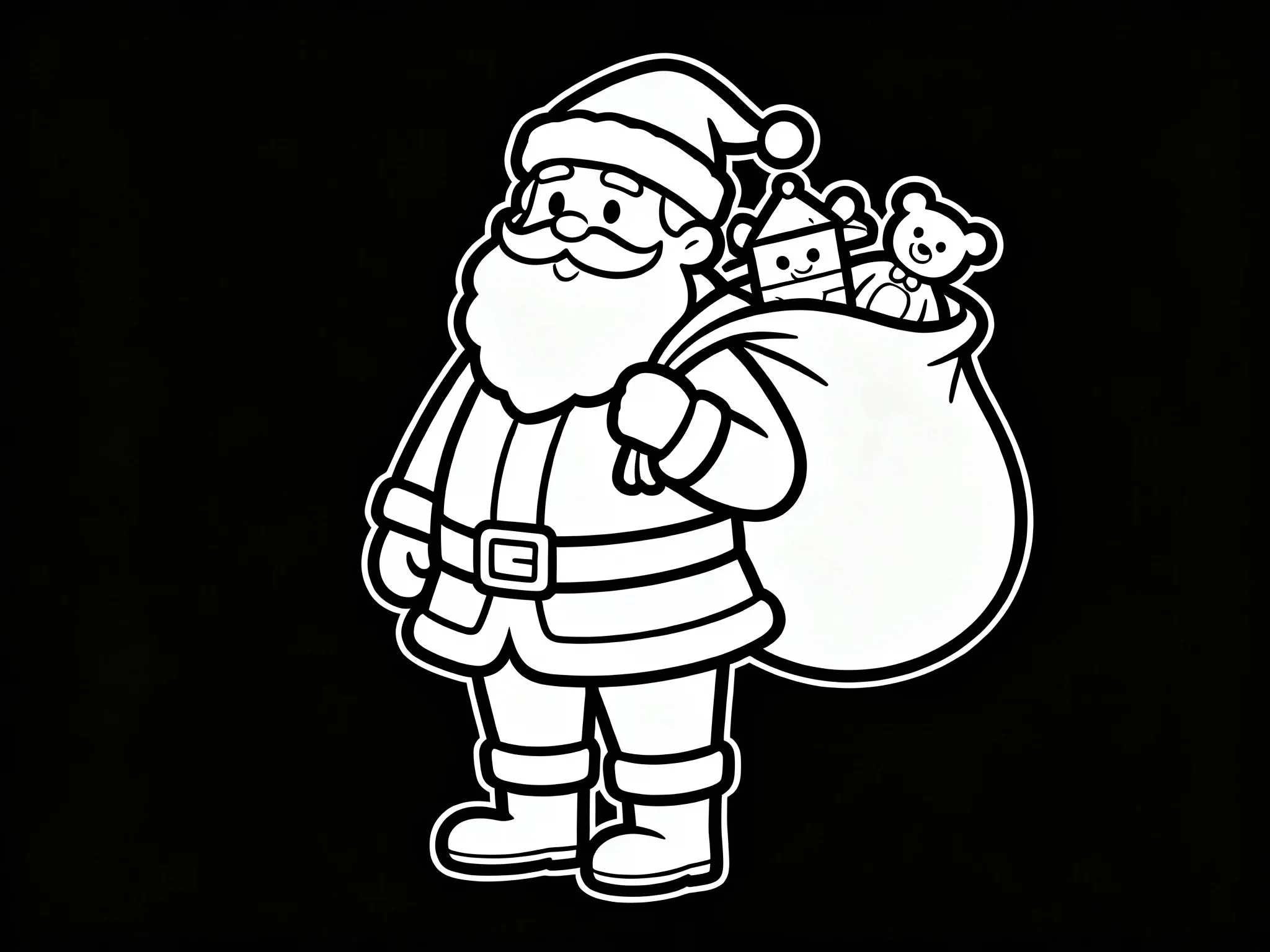 Santa with Sack of Toys