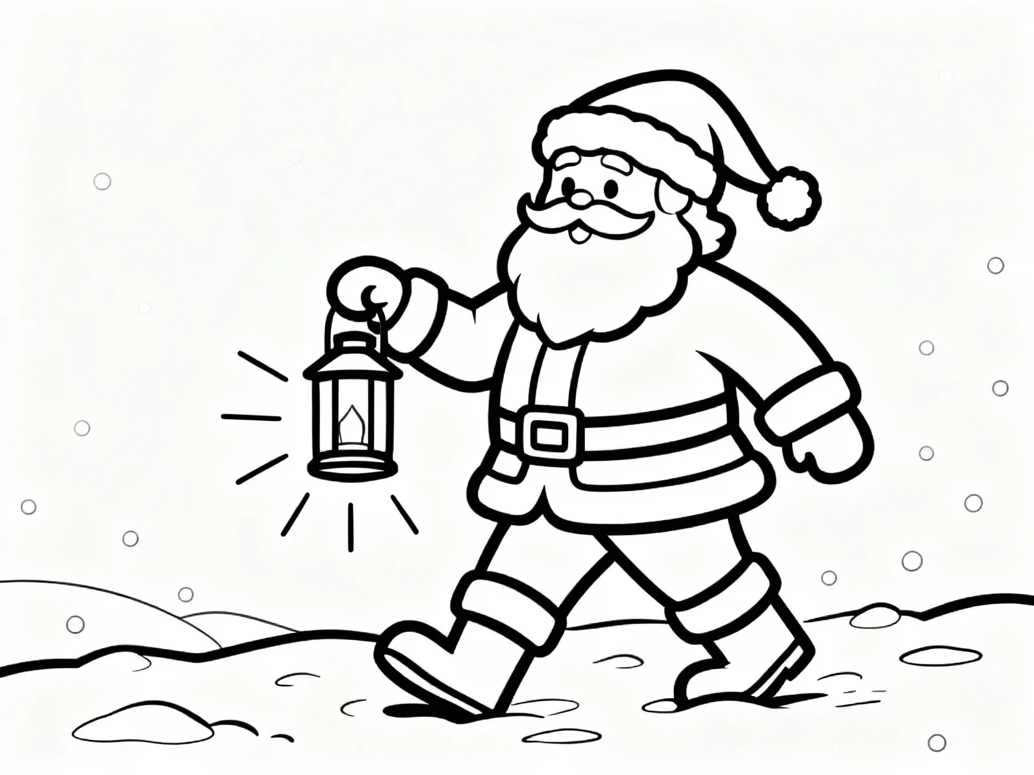 Santa with Lantern