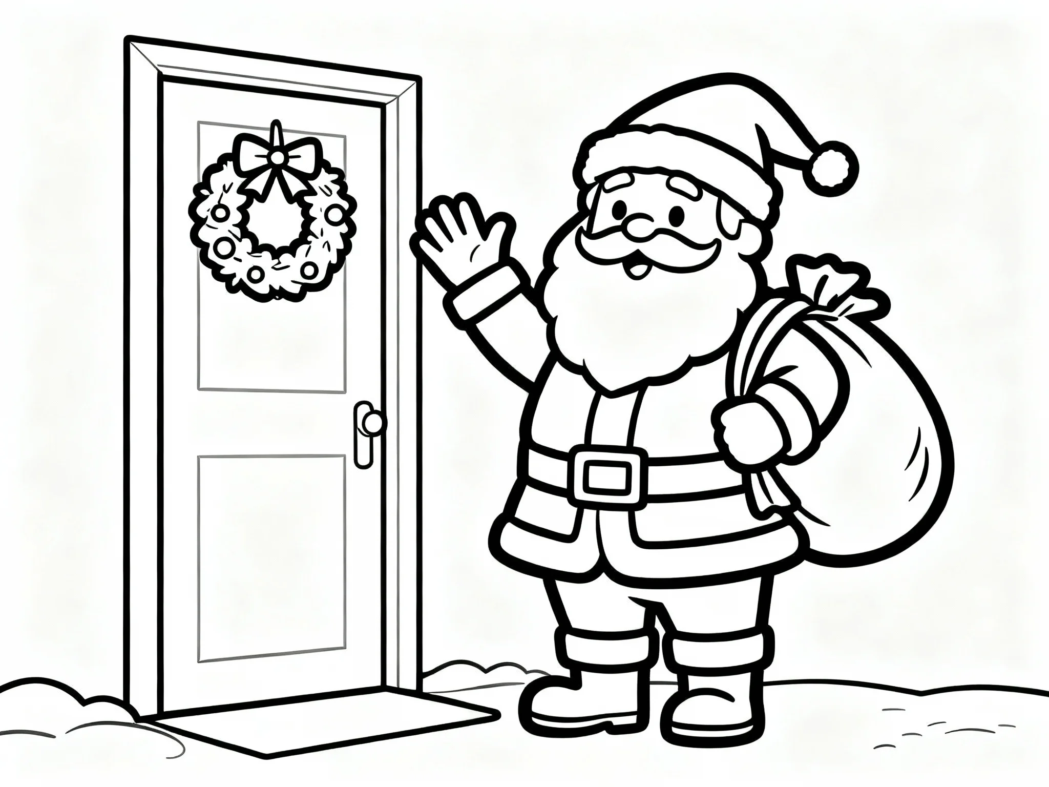 Santa at Door