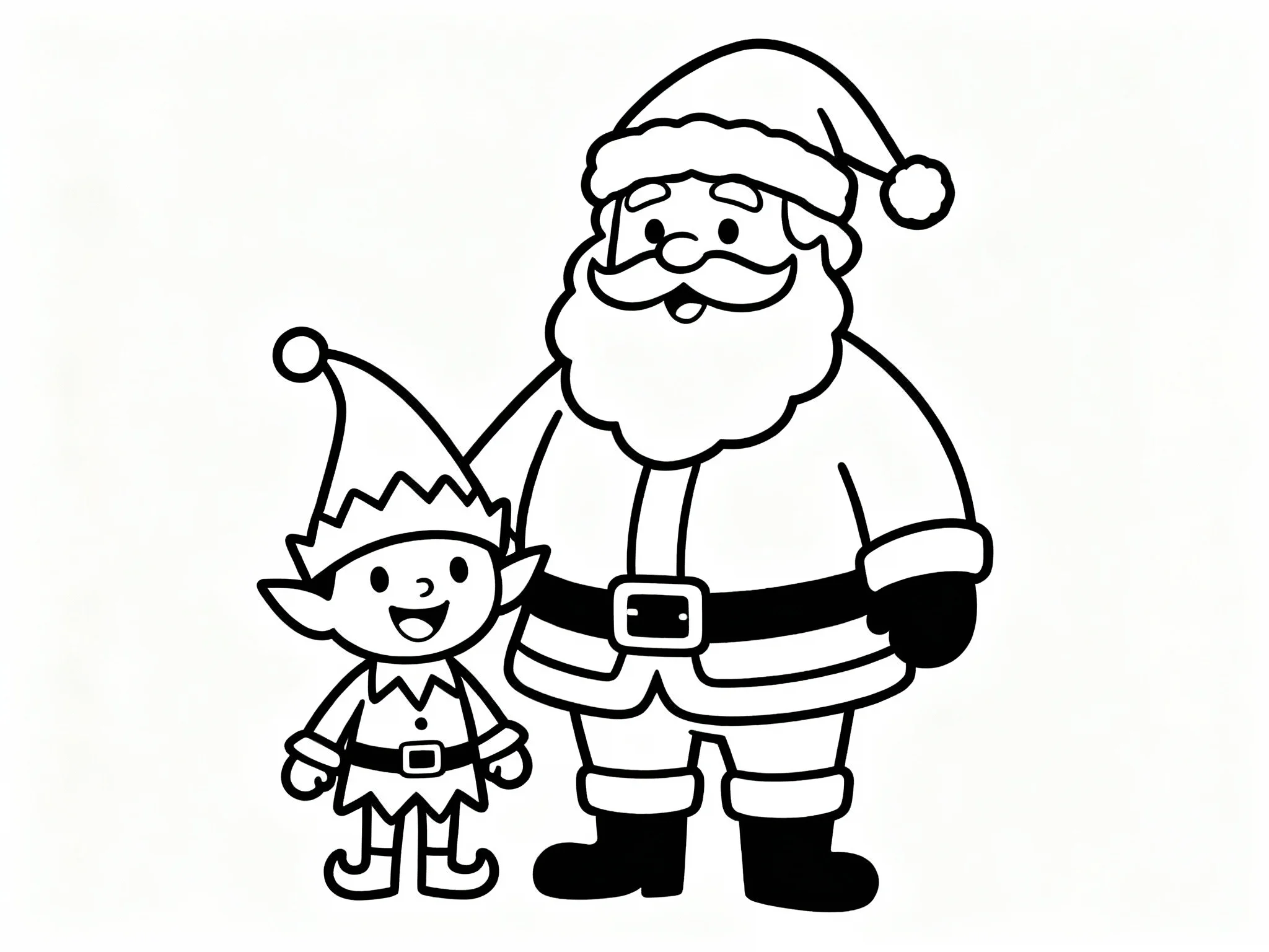 Santa with Elf