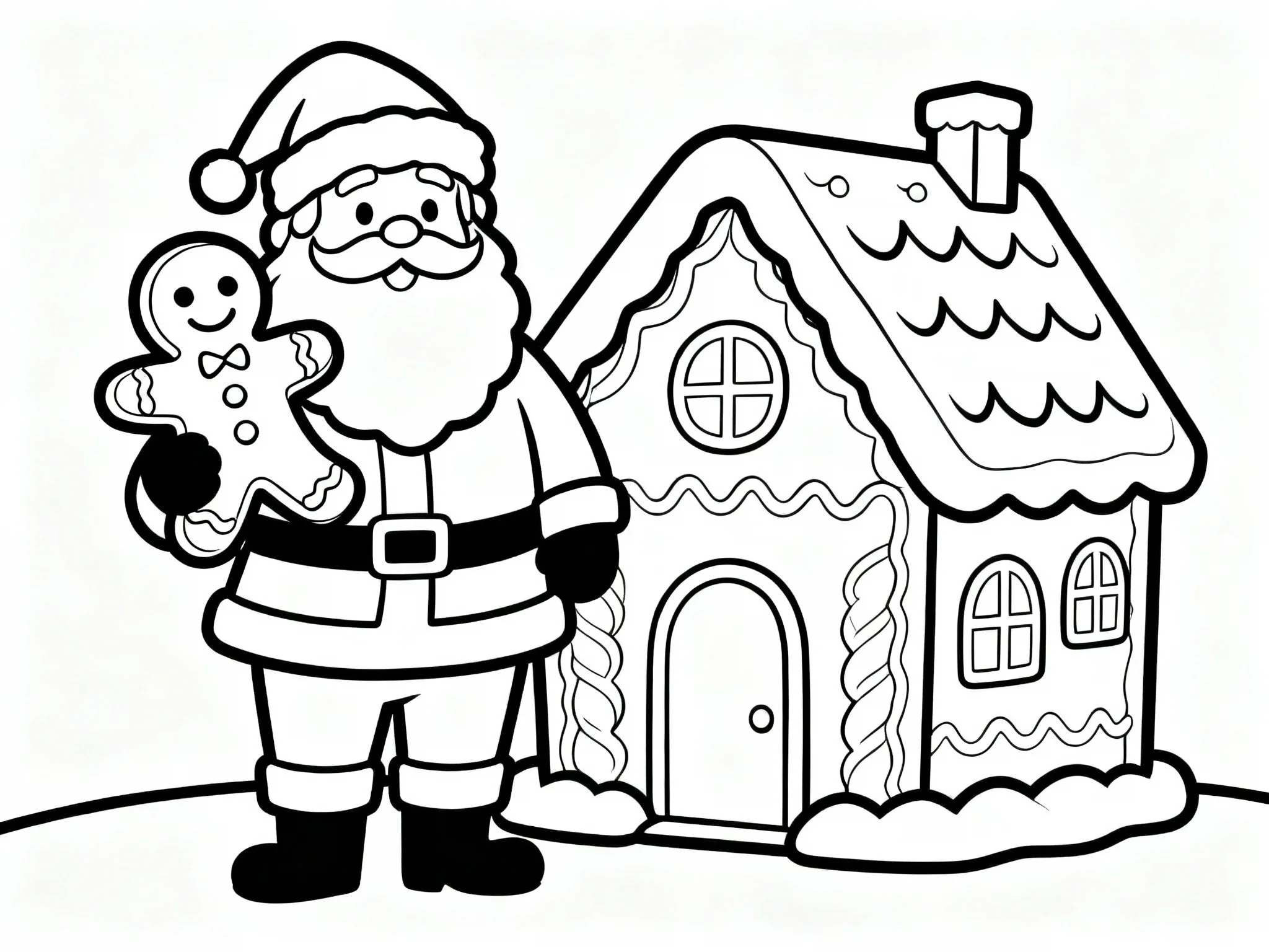 Santa with Gingerbread