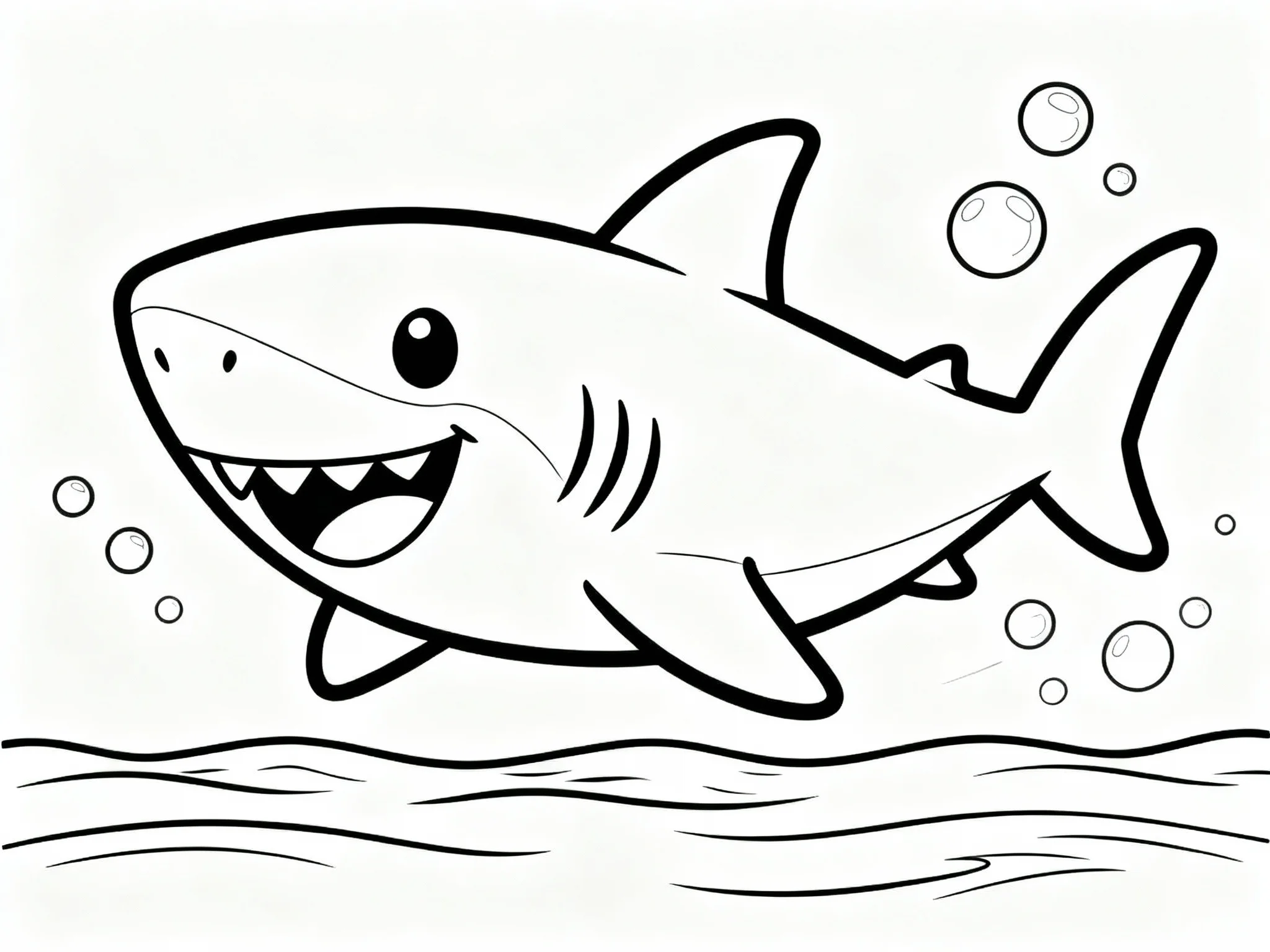 Friendly Shark Swimming