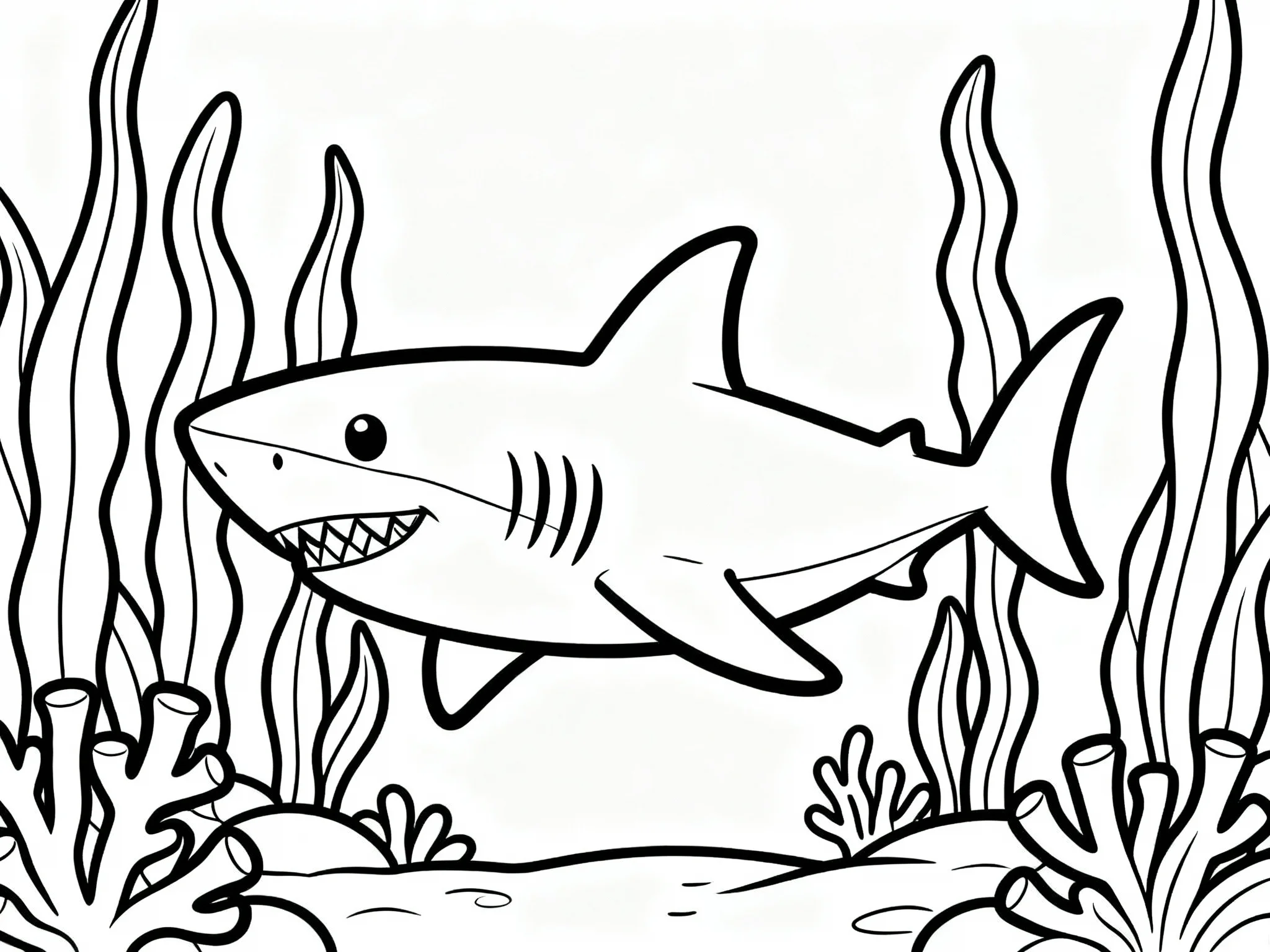 Shark in Seaweed Forest