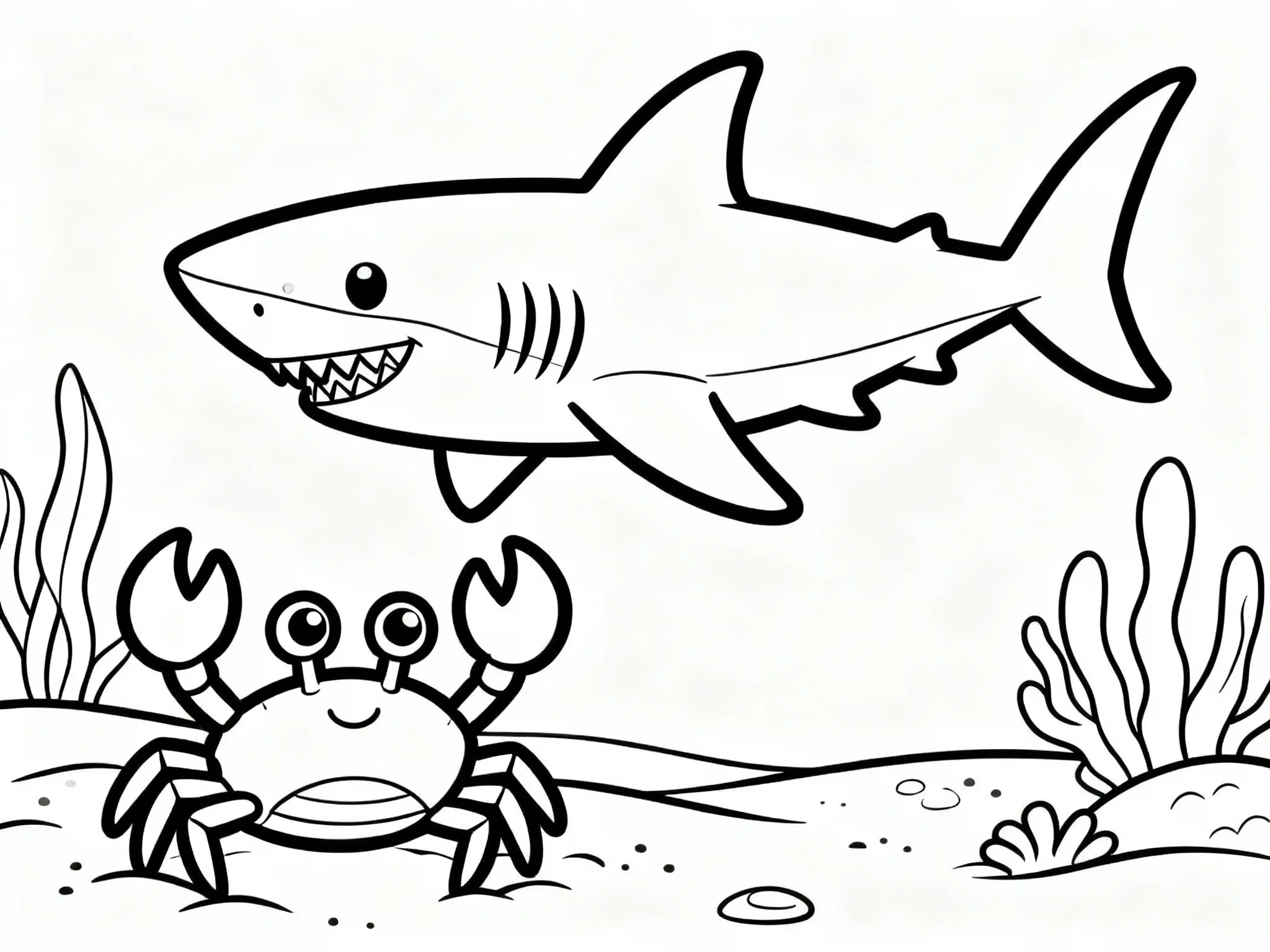 Shark and Crab Friends