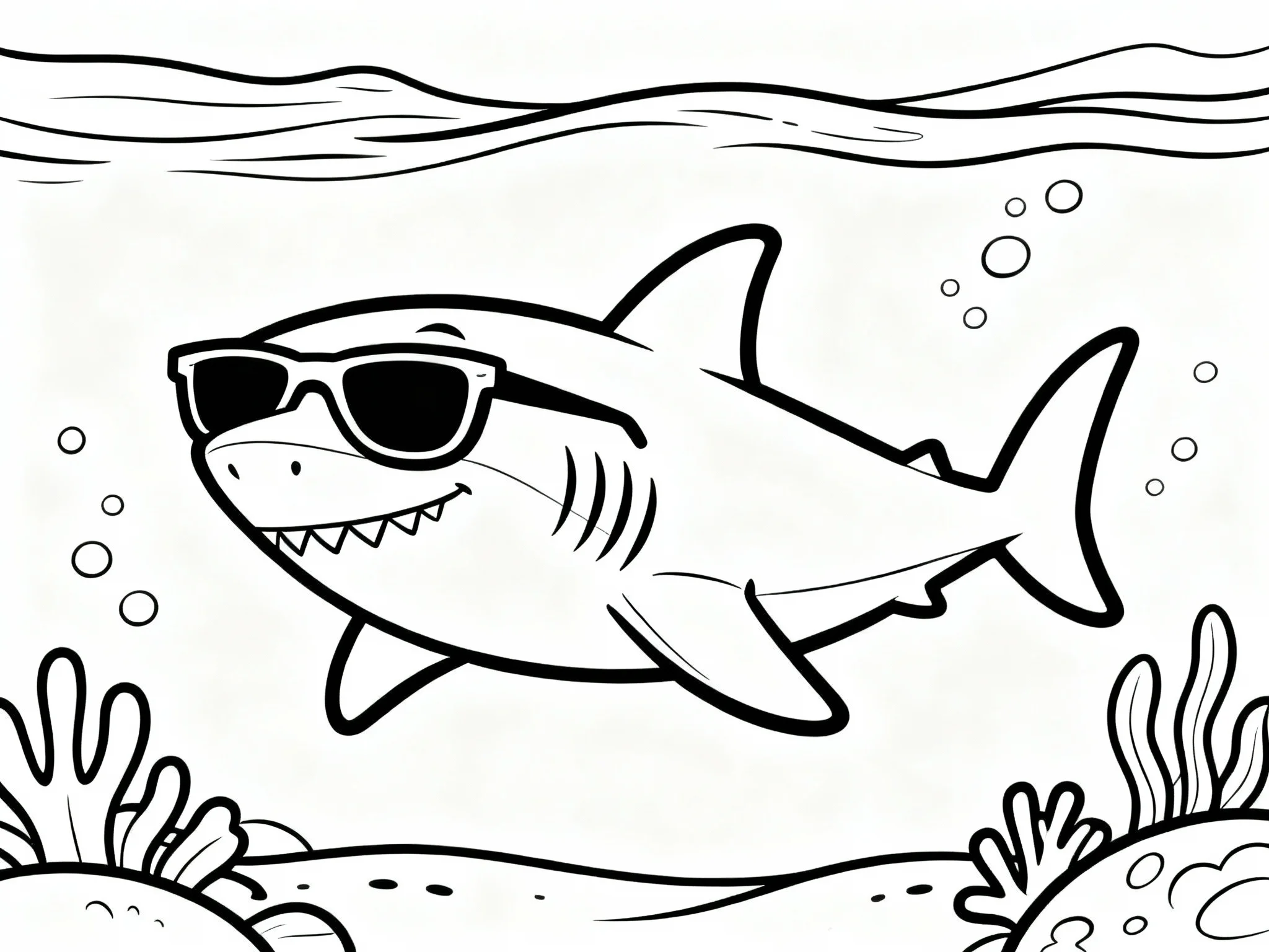Shark with Sunglasses