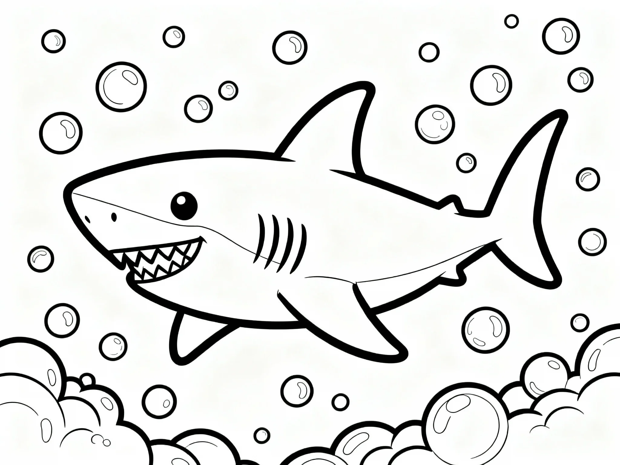 Shark in Bubbles