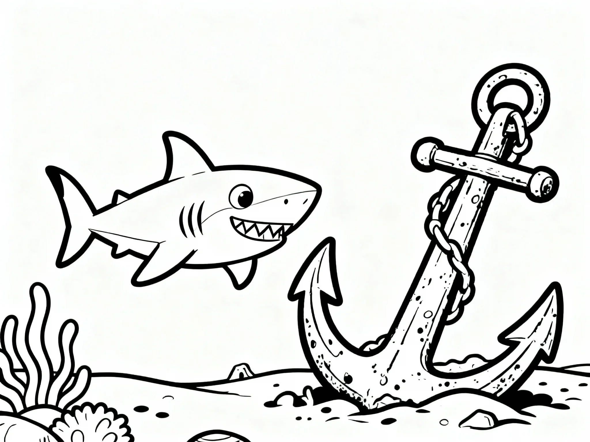 Shark with Anchor
