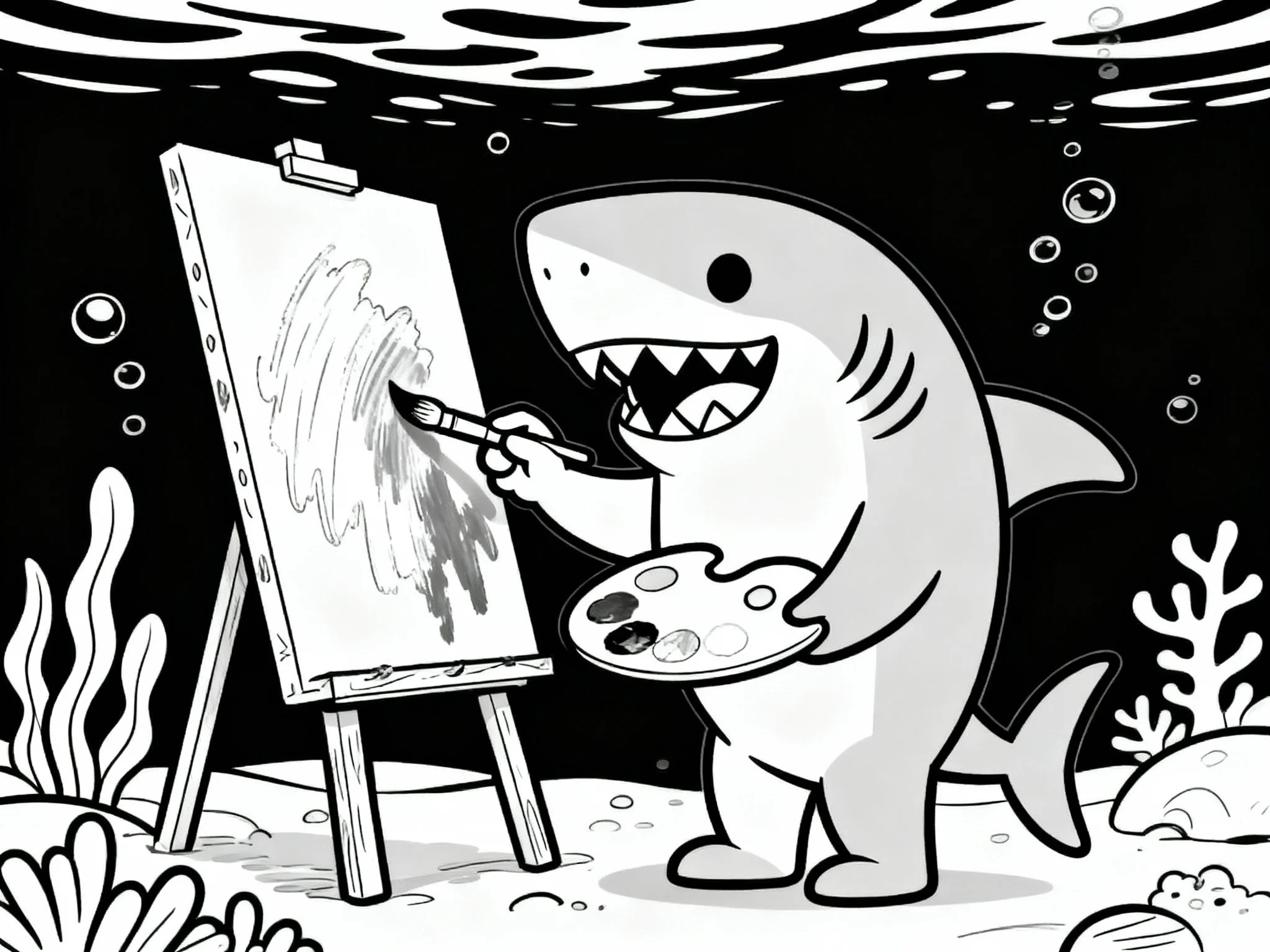 Shark Painting