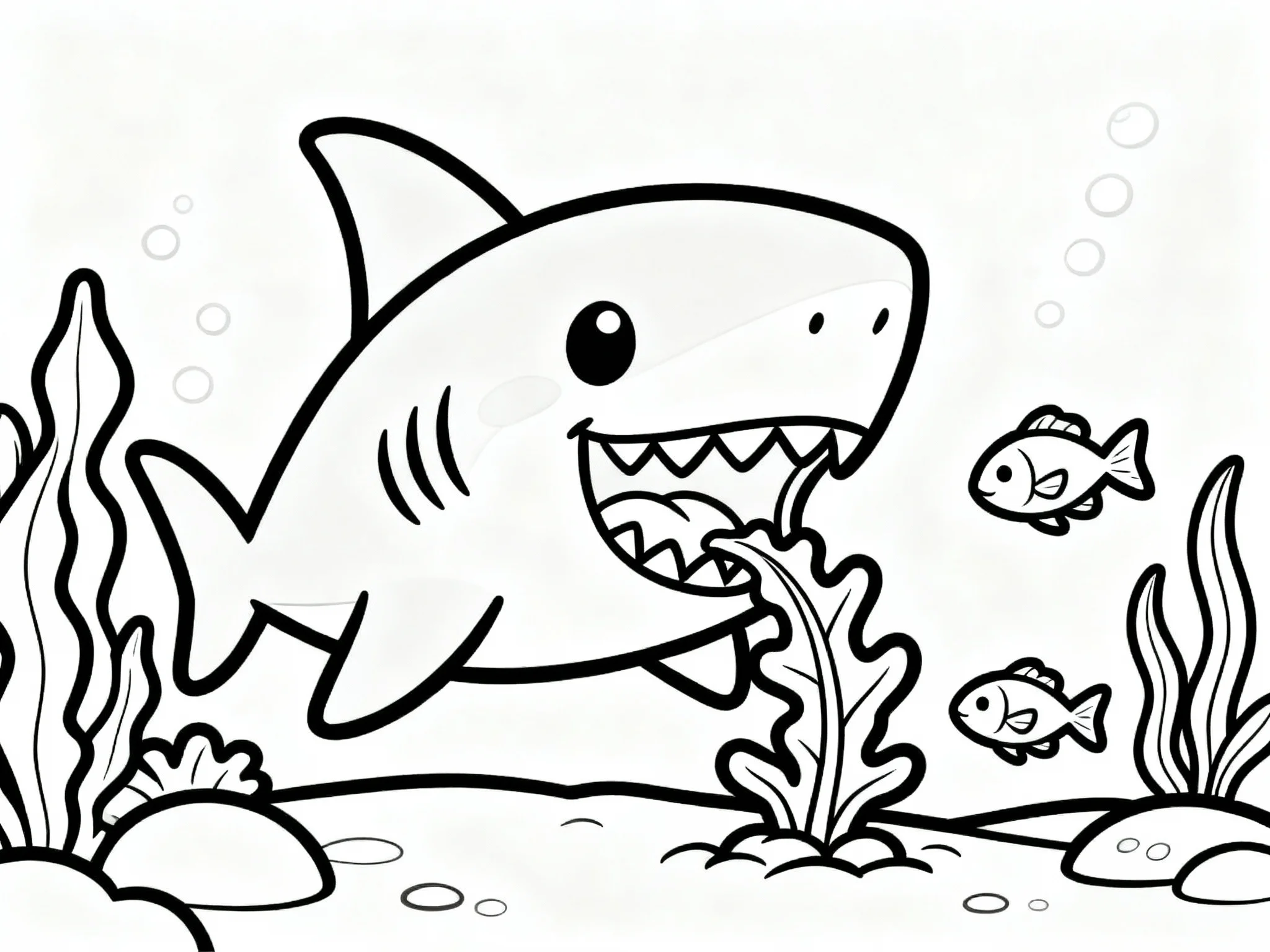 Shark Eating Seaweed