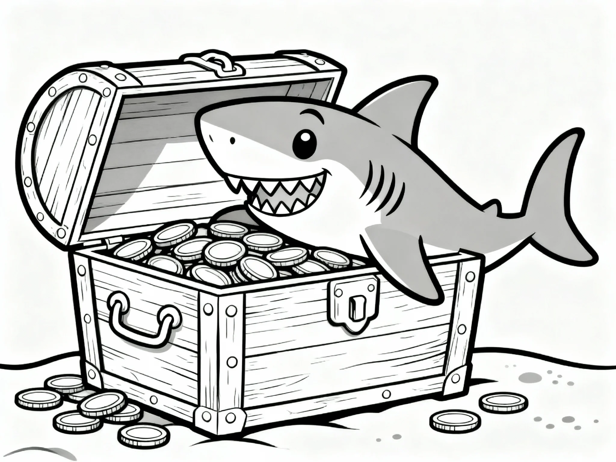 Shark in a Treasure Chest