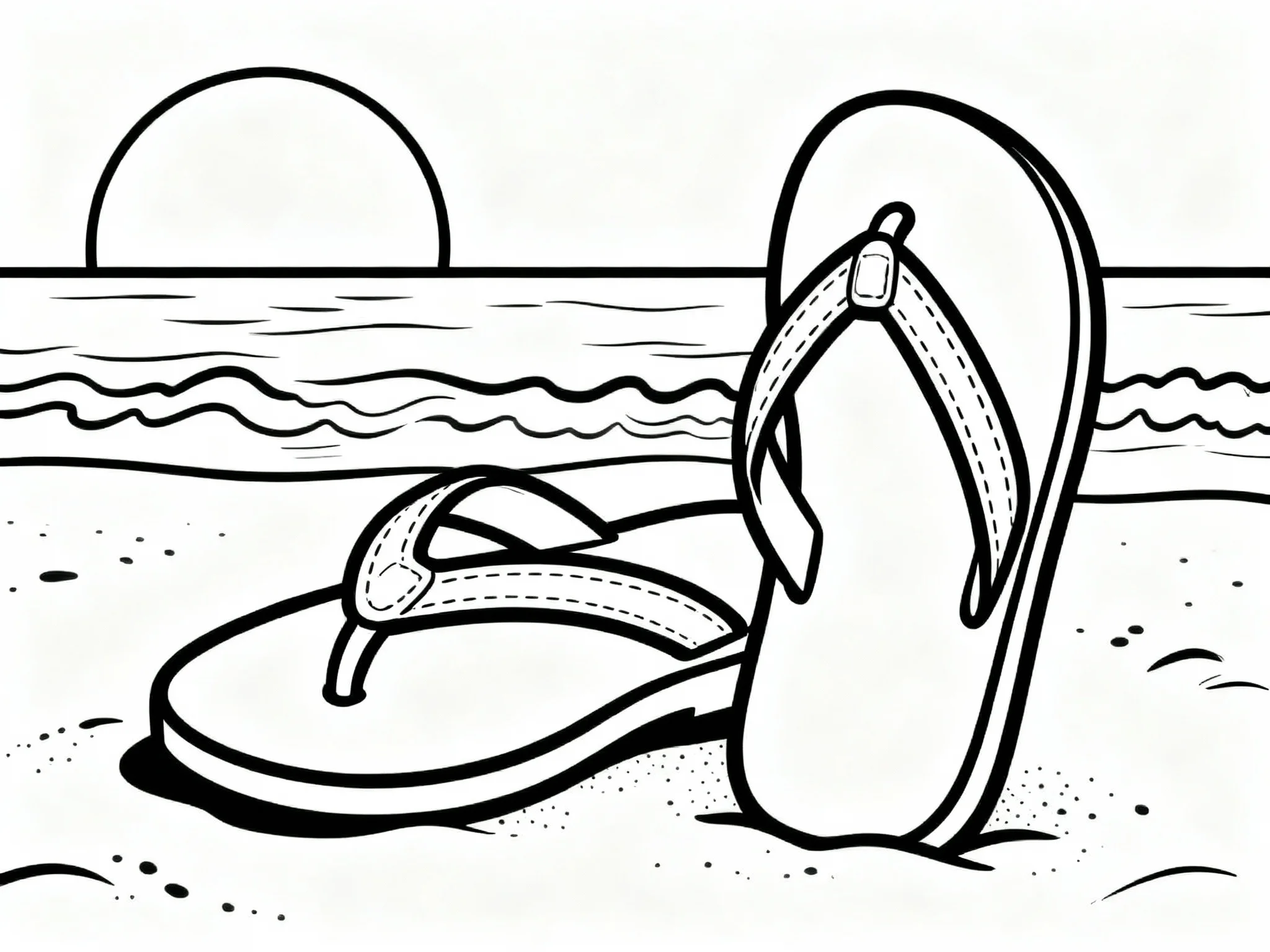 Sandal on the Beach