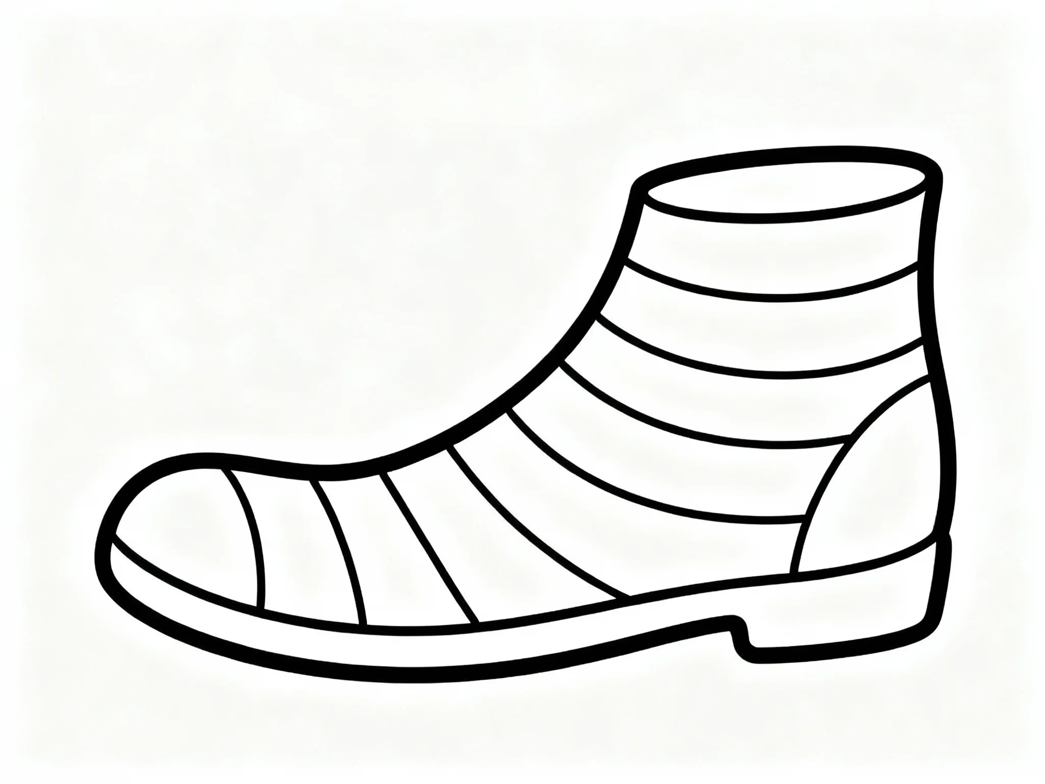 Shoe with Stripes