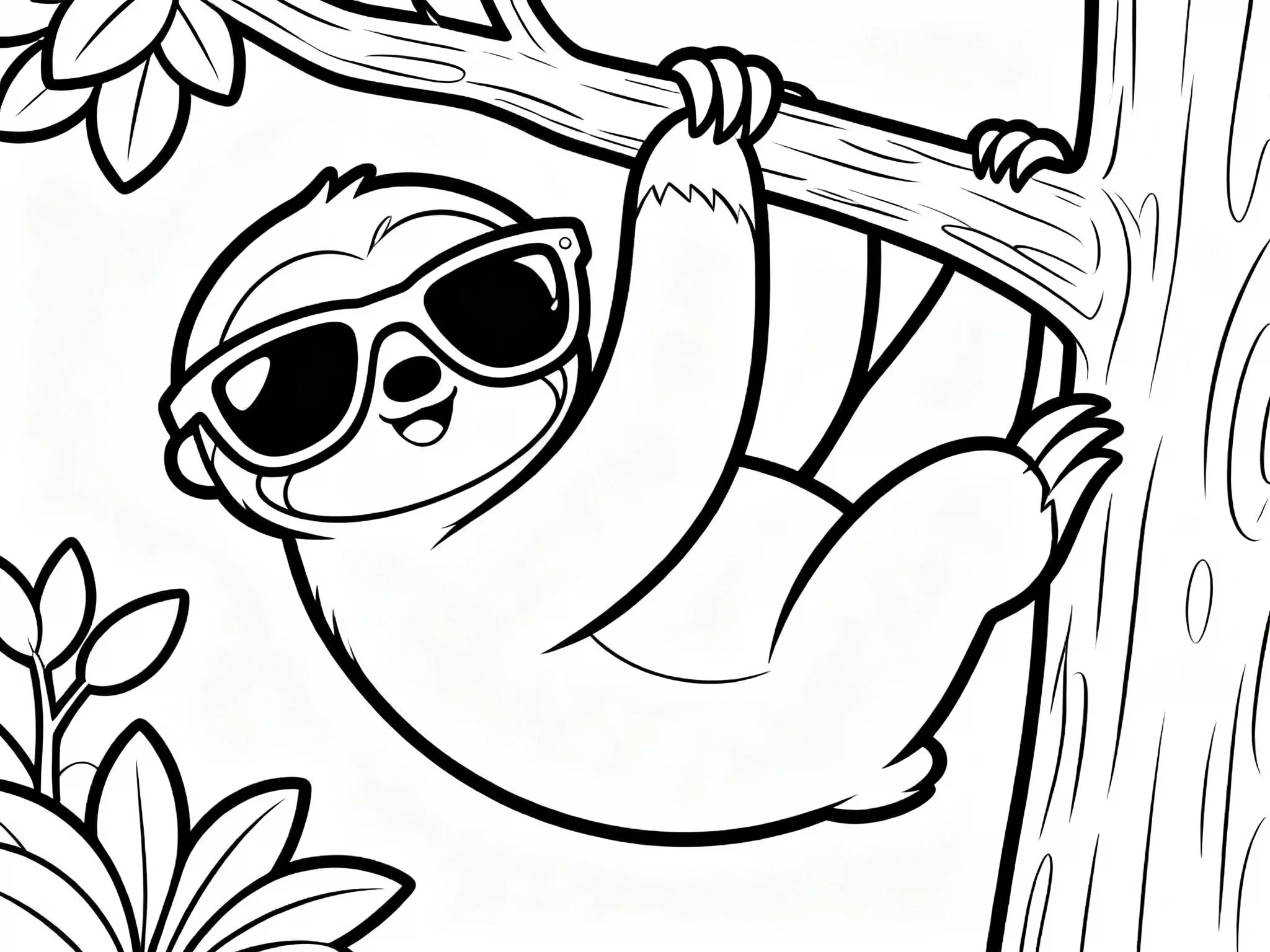 65 Adorable Sloth Coloring Pages (Free Download) preview