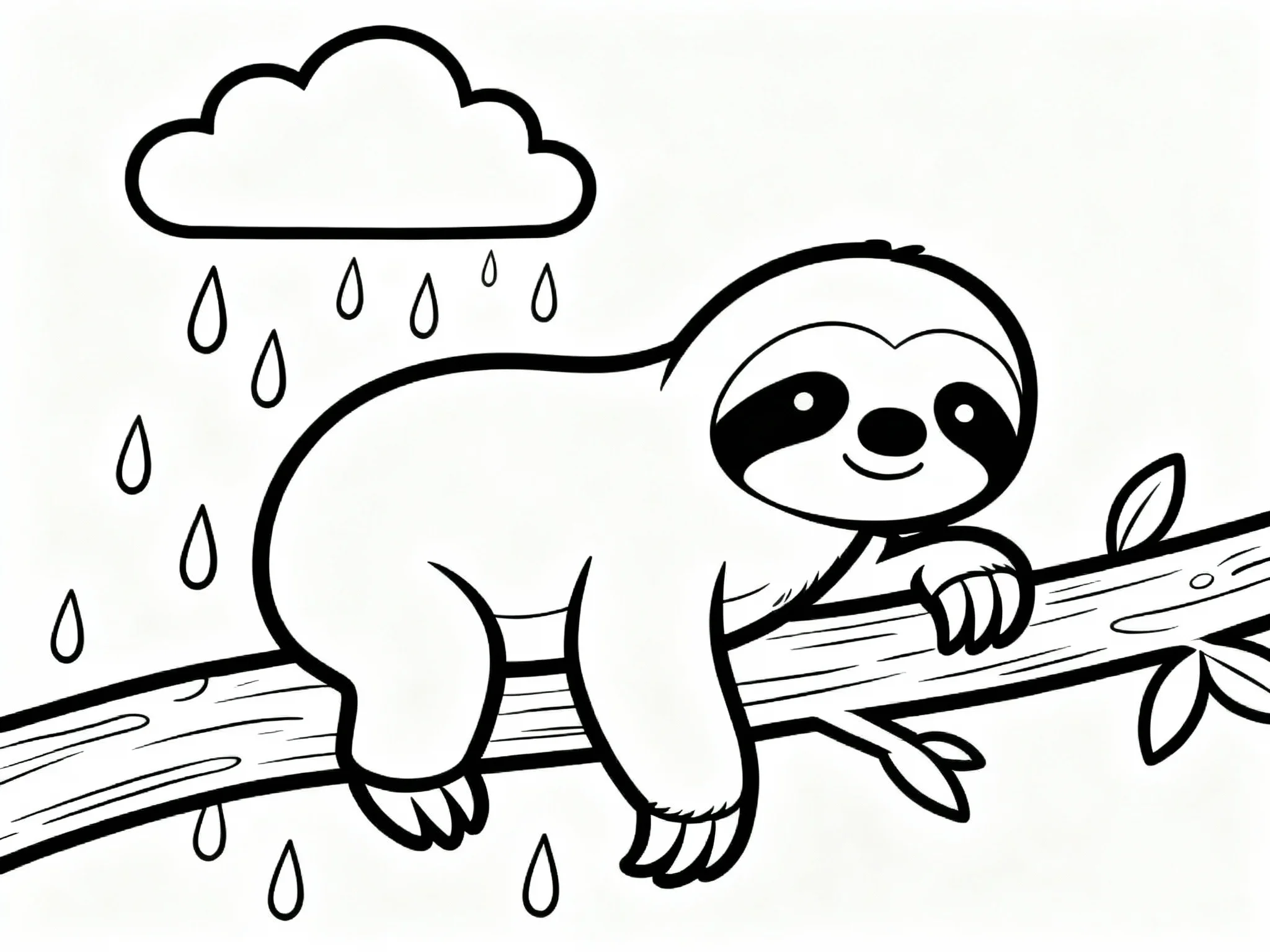 Sloth in the Rain