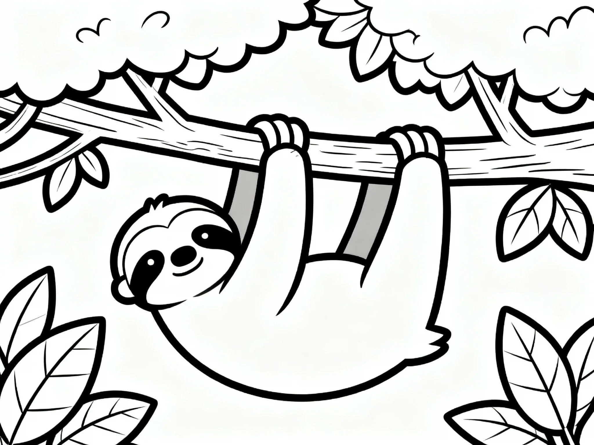 Sloth in Forest Canopy