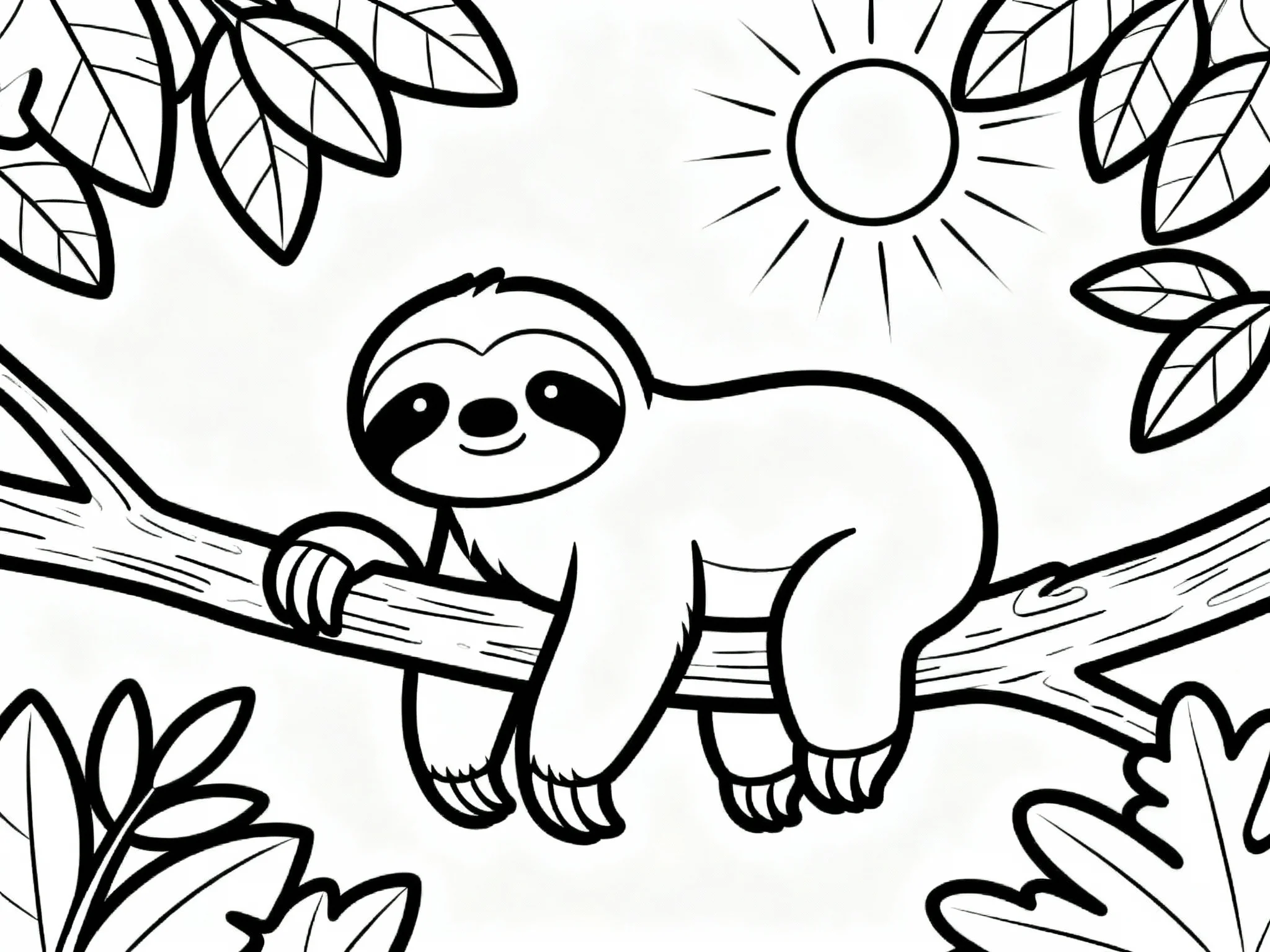 Sloth with Sun