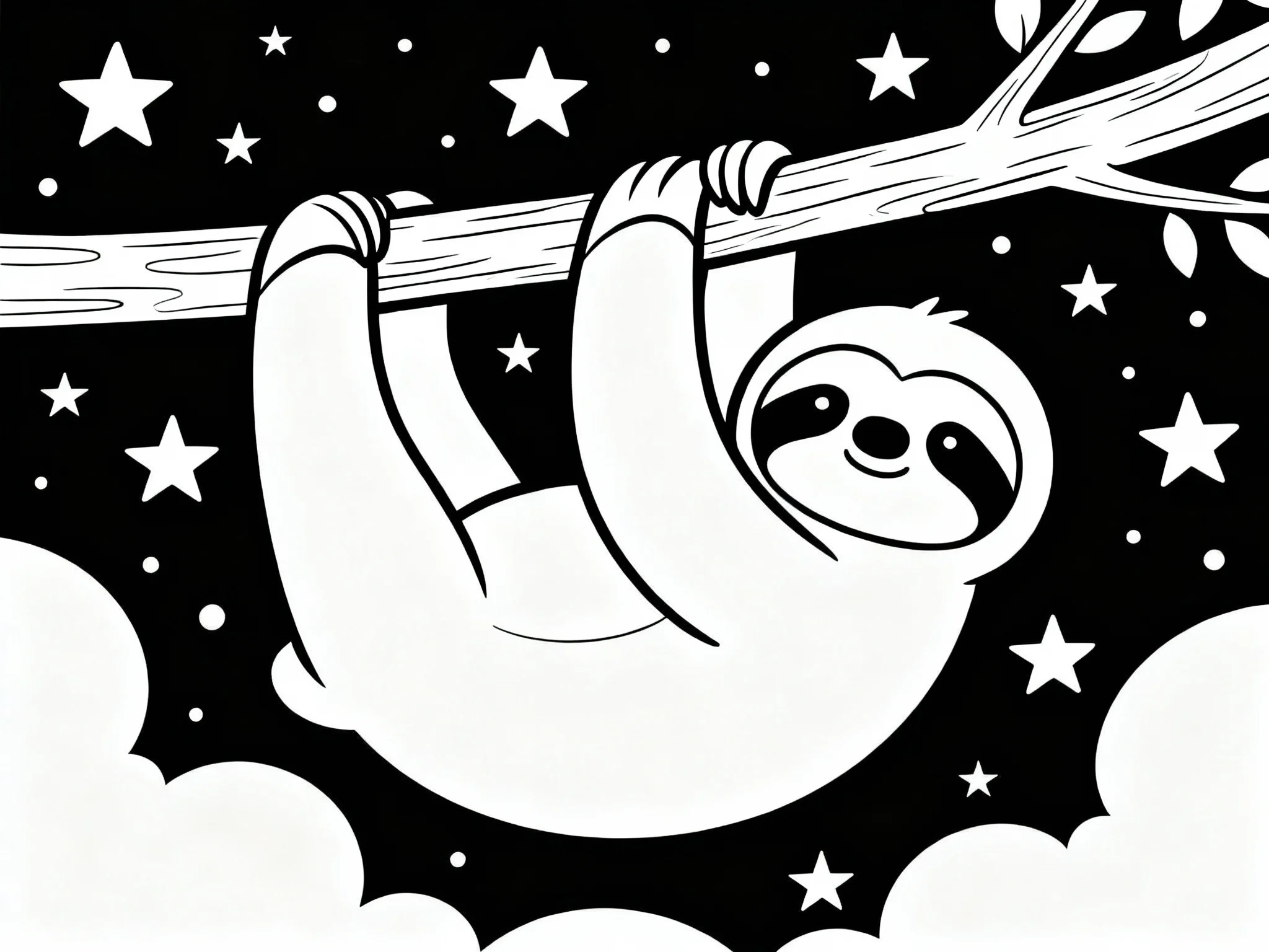 Sloth with Stars