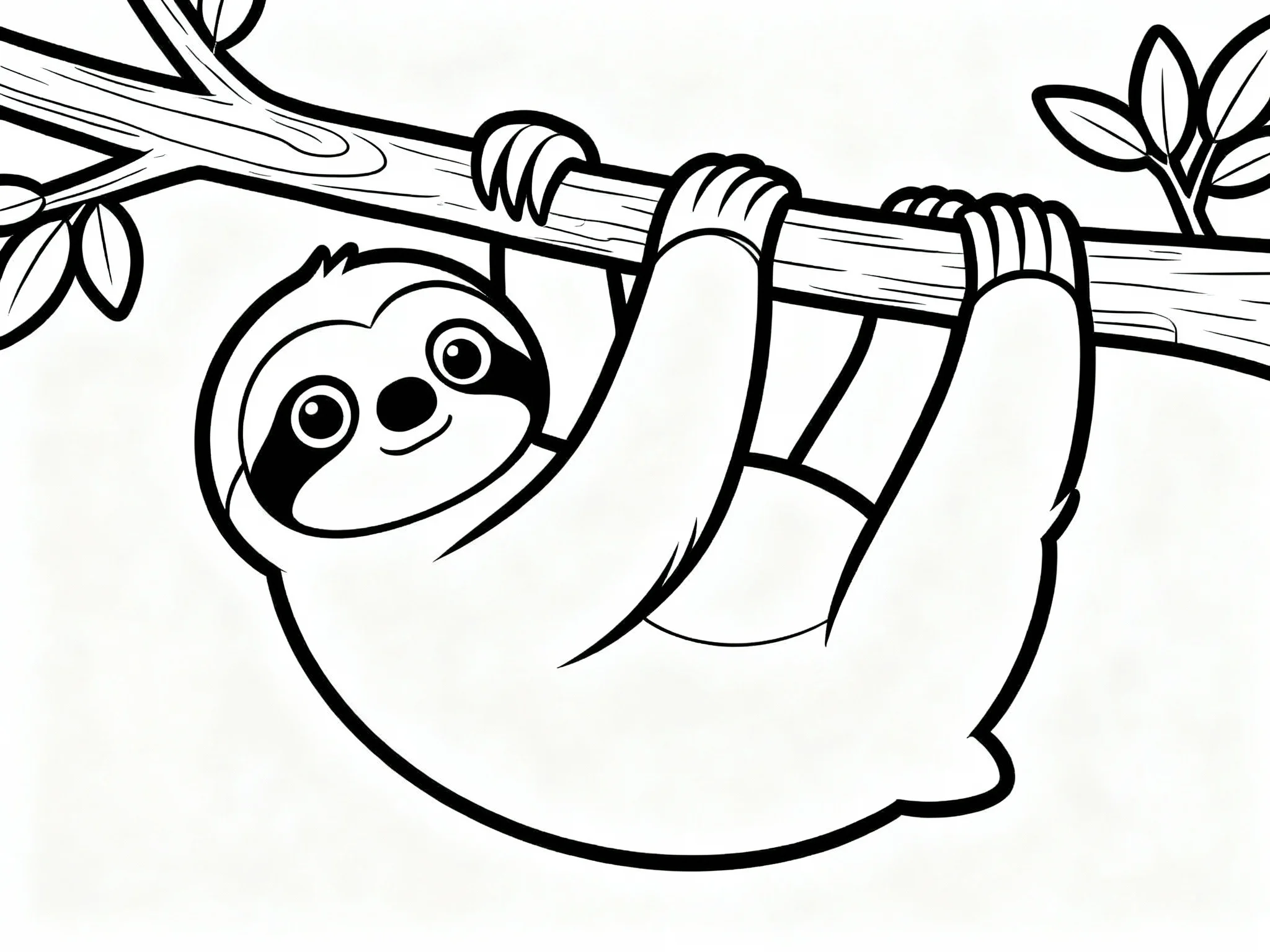 Sloth with Big Eyes