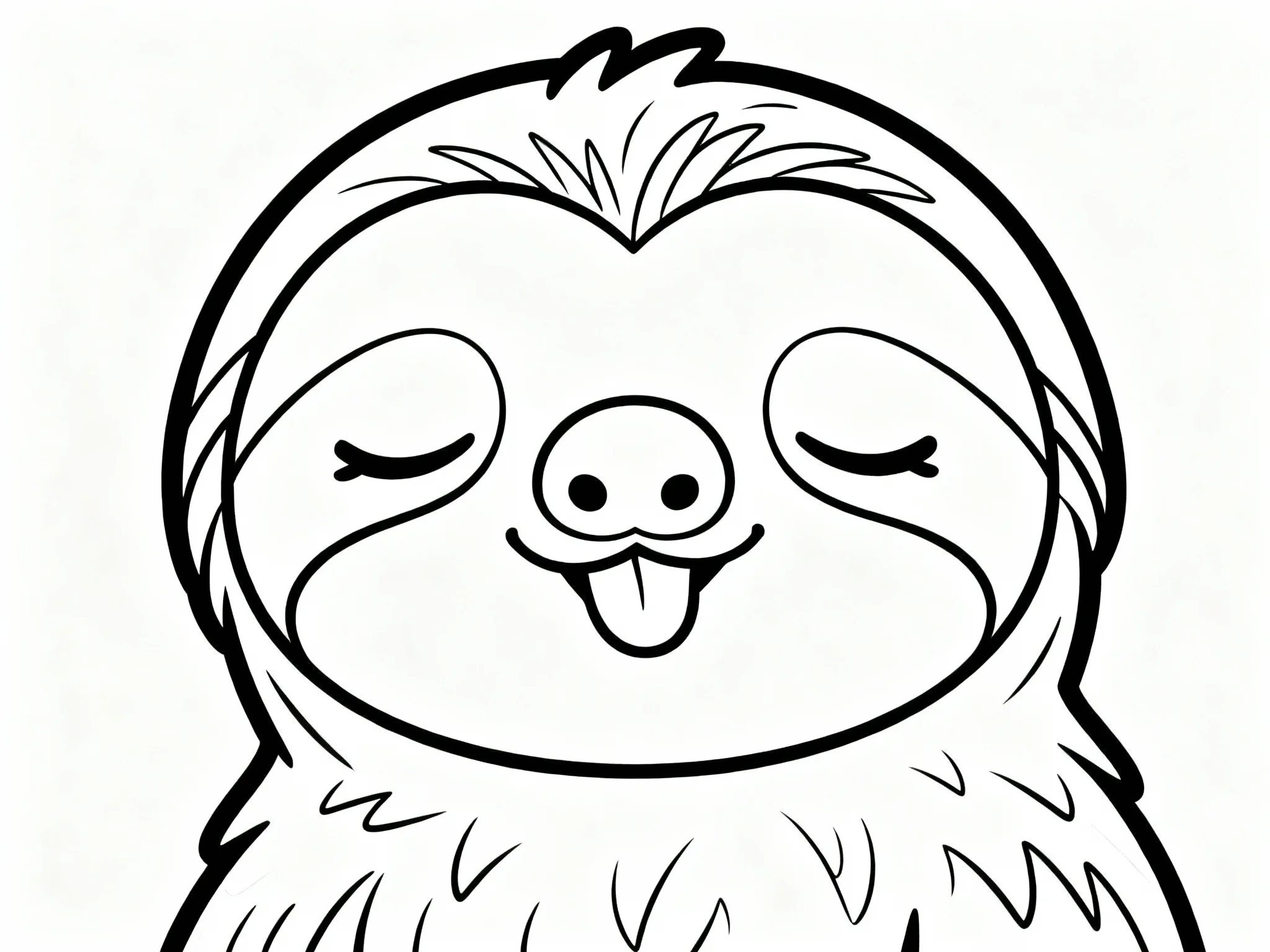 Sleepy Sloth Face