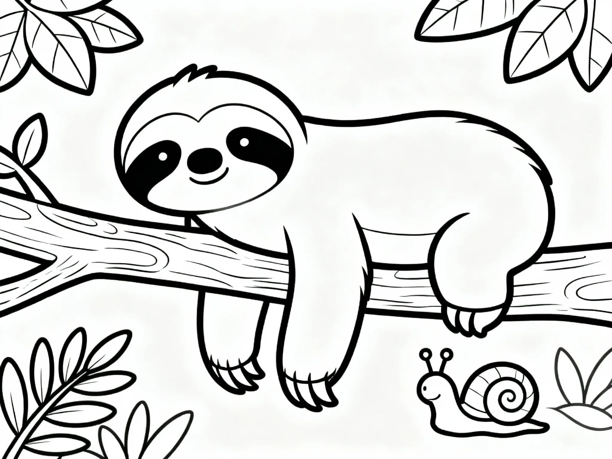 Sloth with Snail