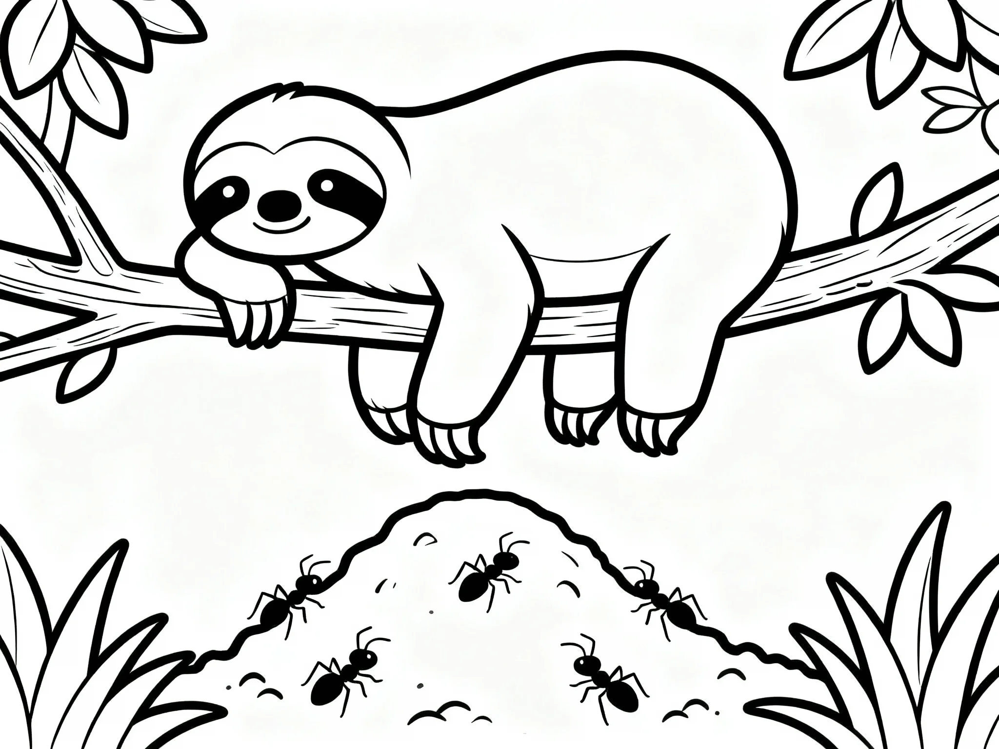 Sloth with Anthill