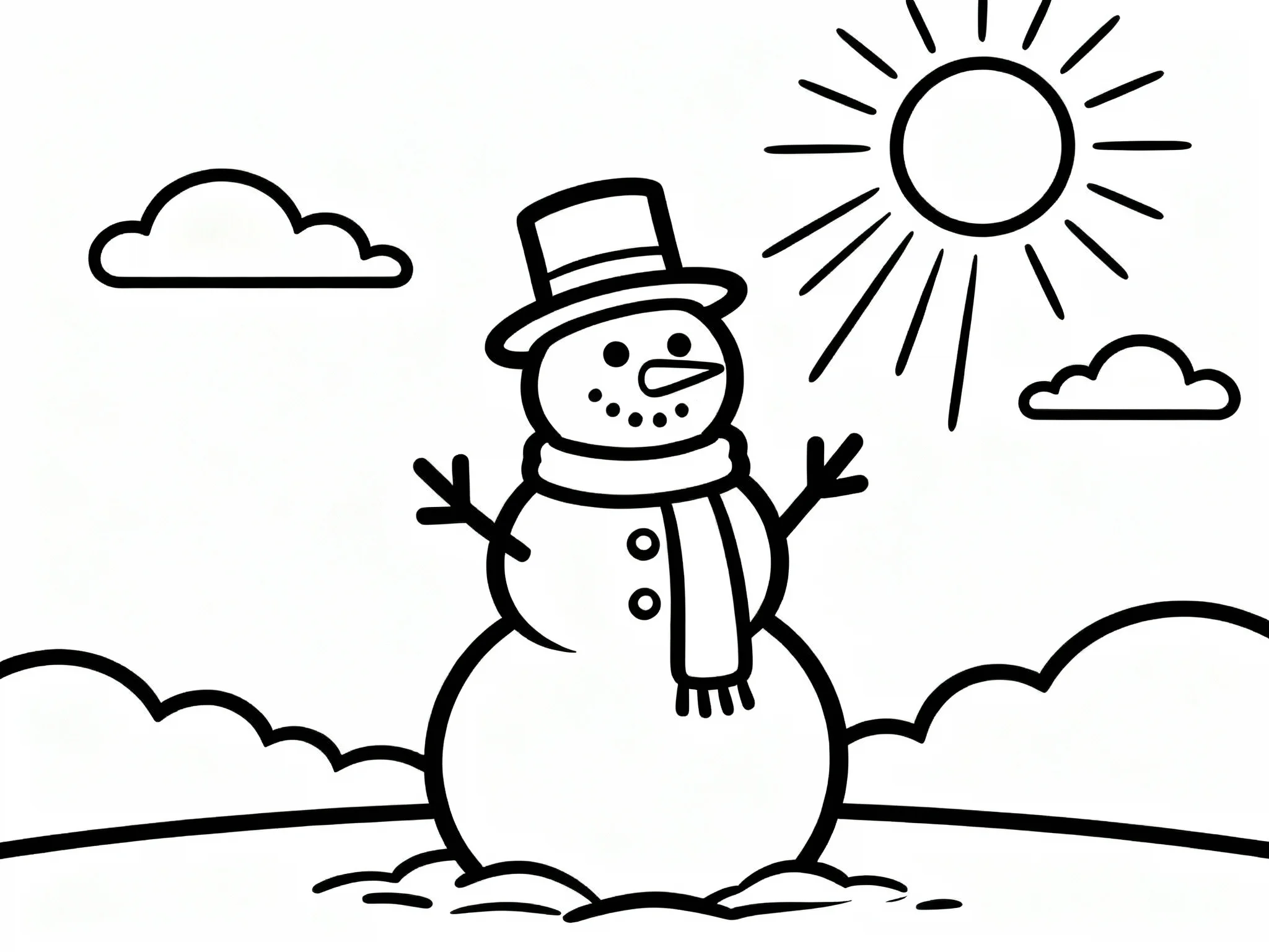 59 Printable Snowman Coloring Pages (Free Download) preview