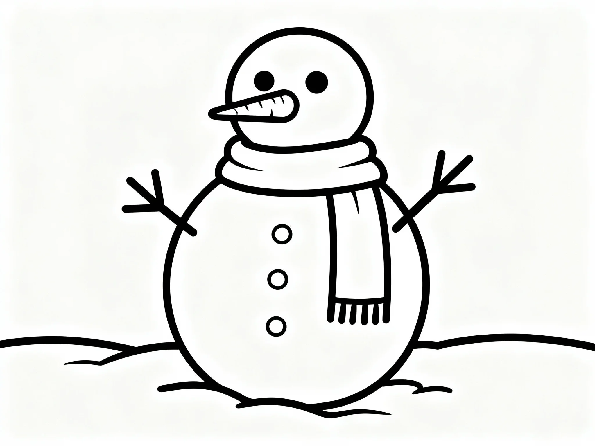 Snowman with Blanket