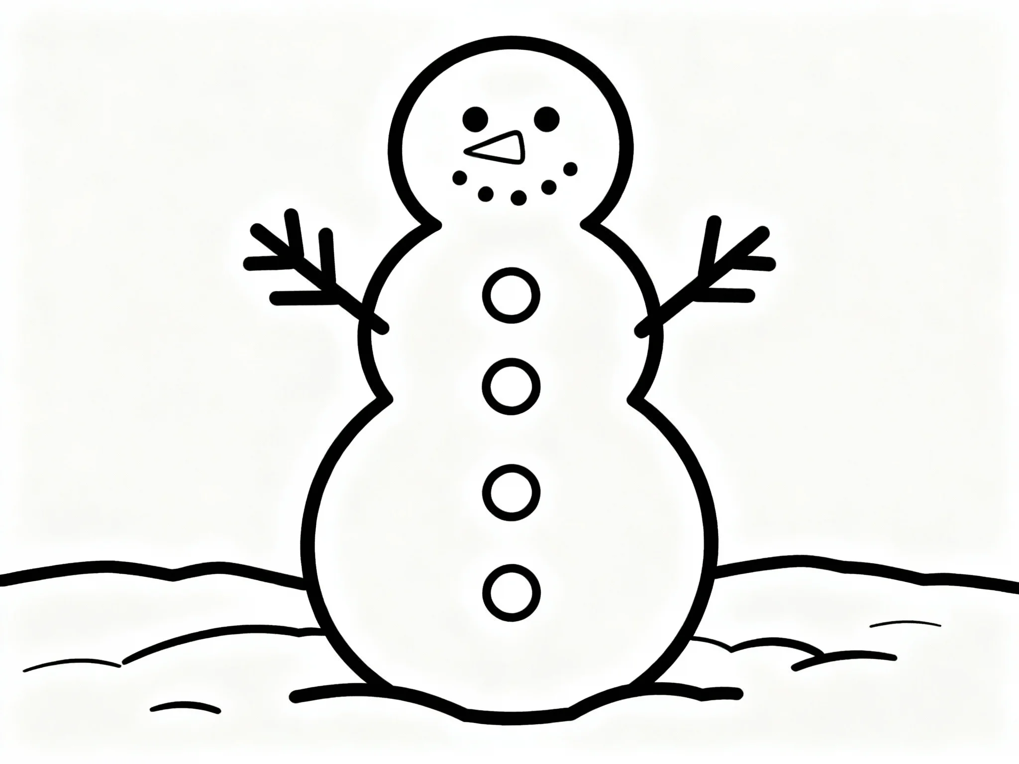 Snowman with Buttons