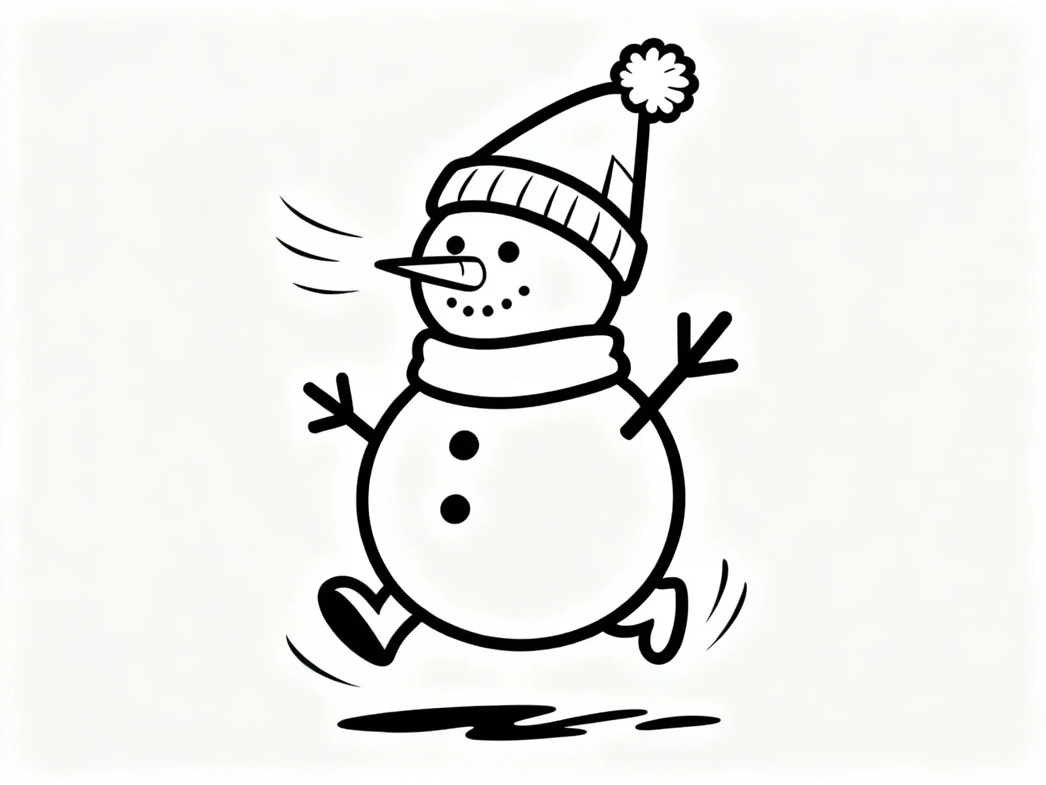 Snowman with Winter Hat