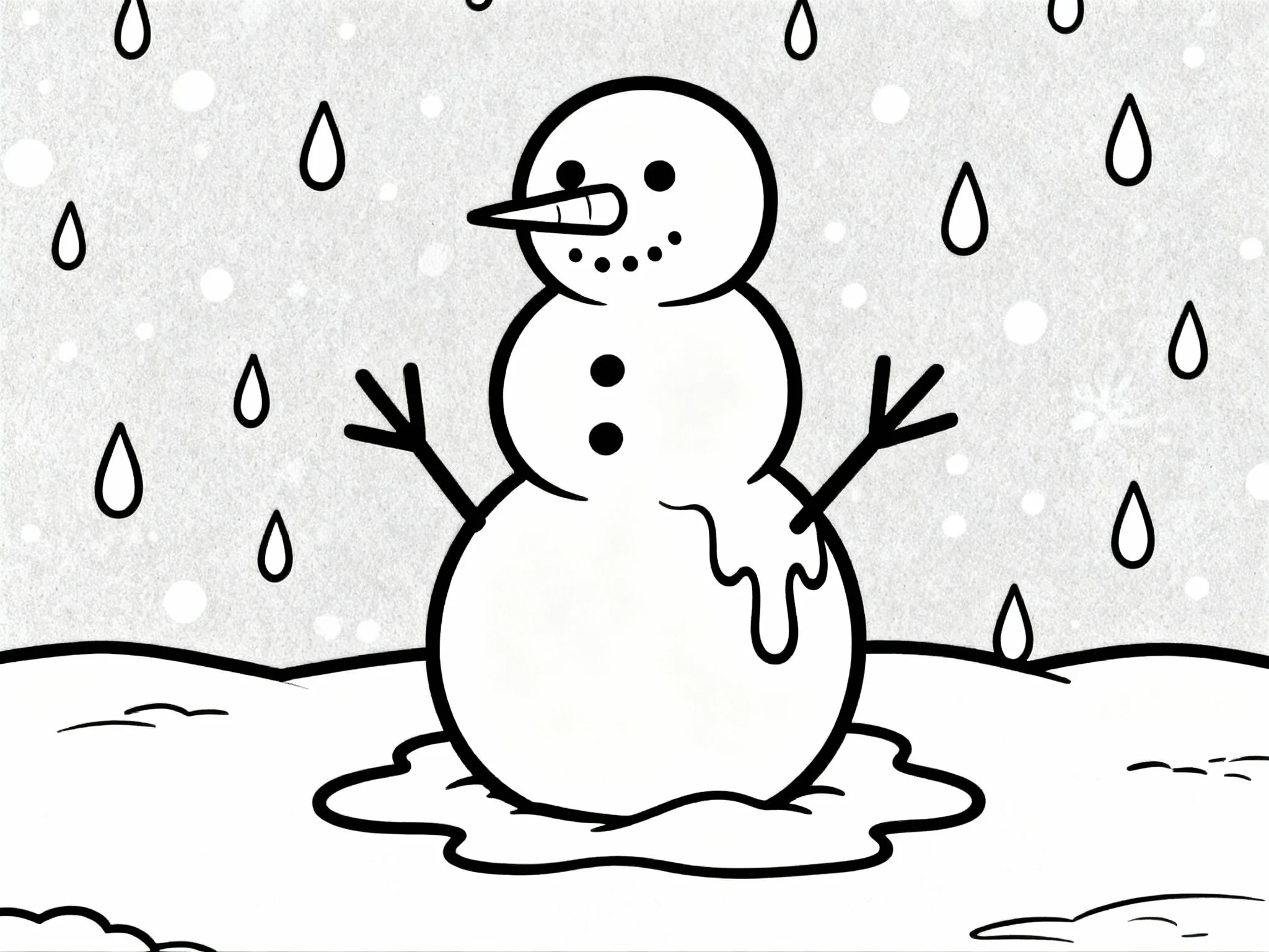 Snowman Melting