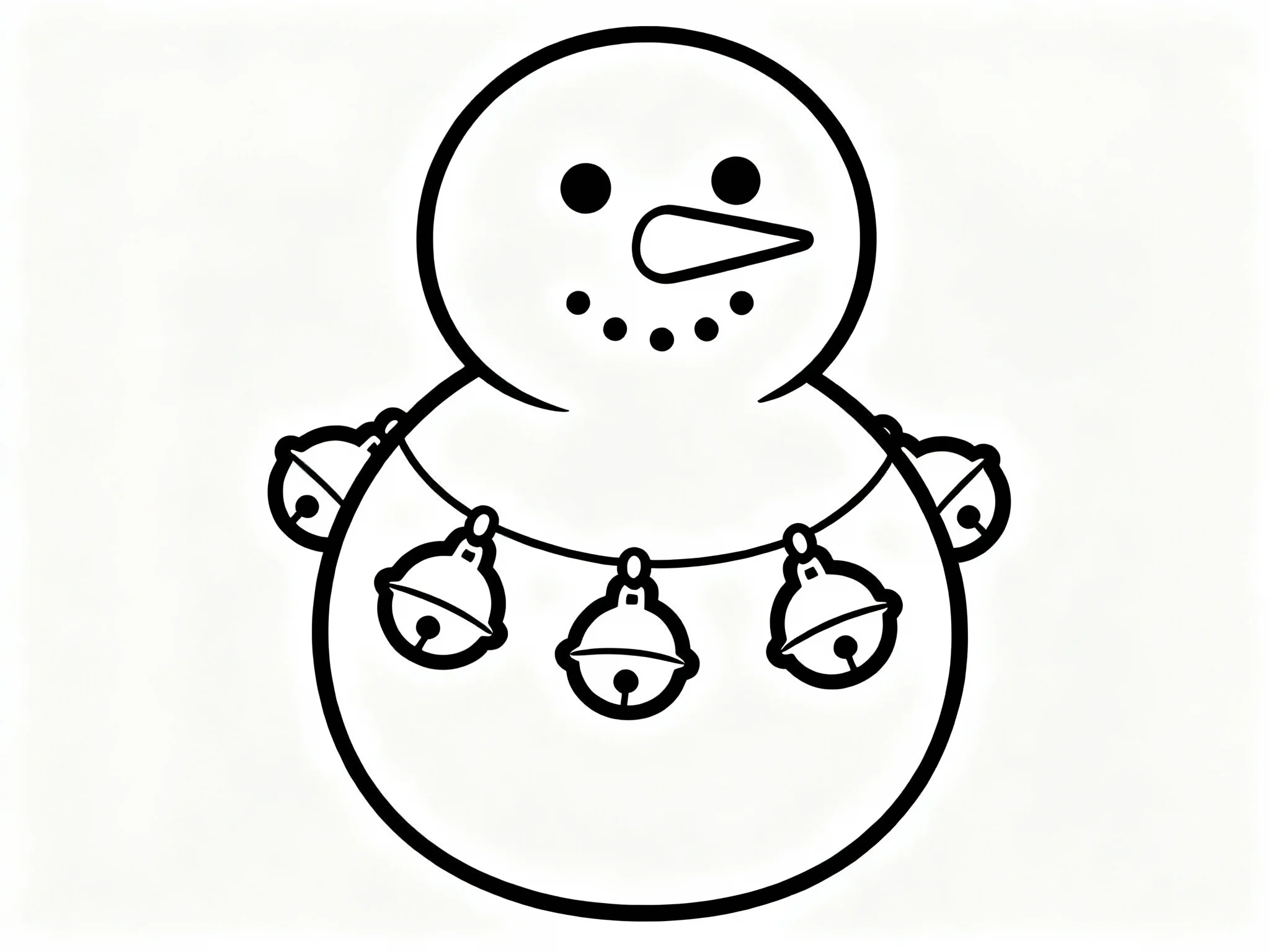 Snowman with Bells