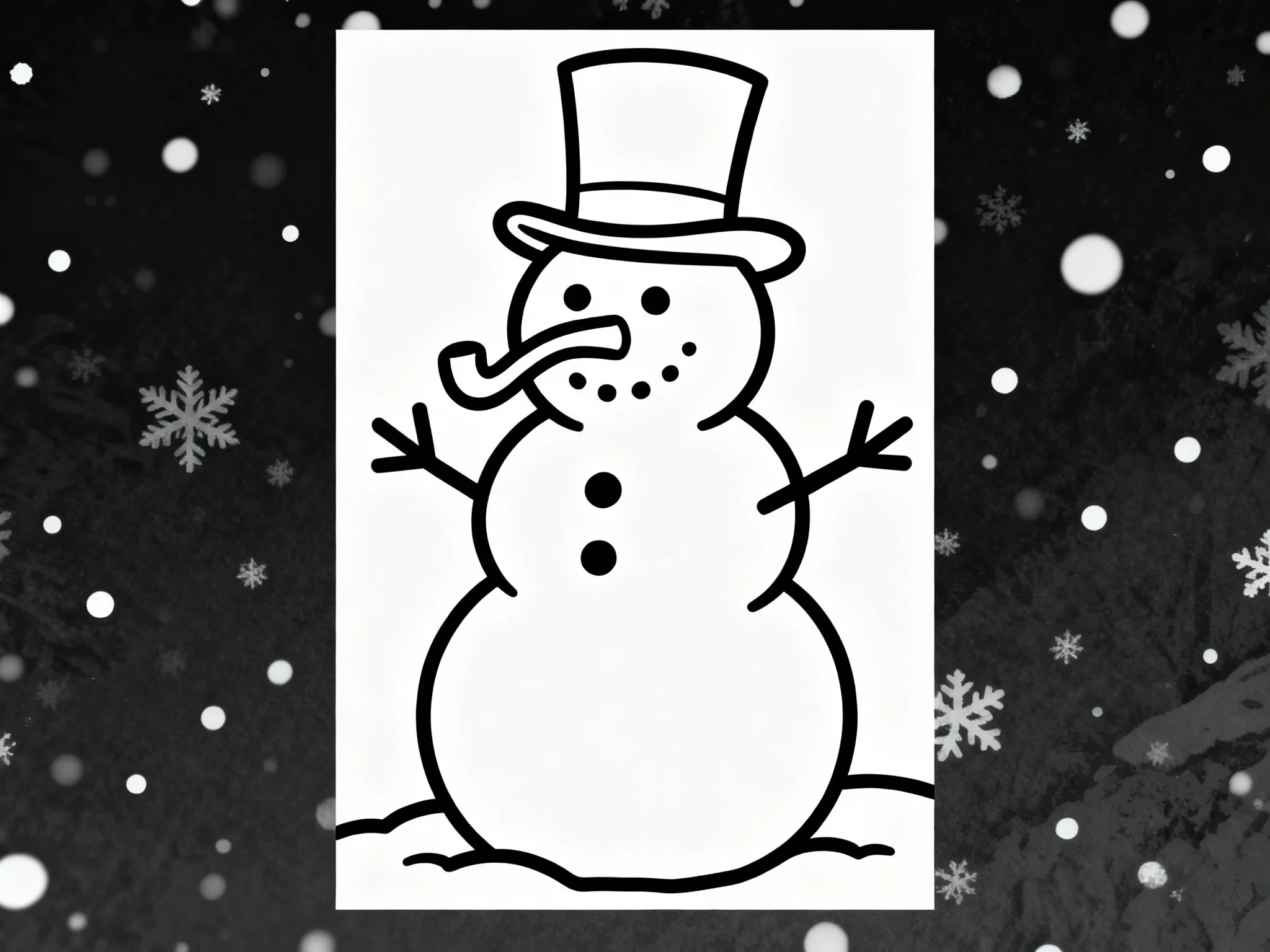 Snowman with Pipe